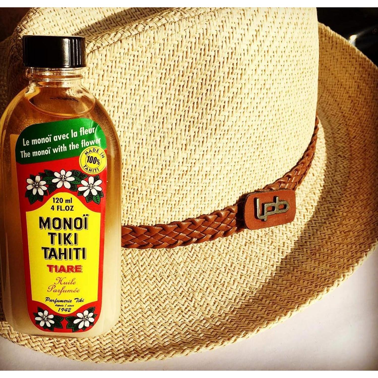 Aceite de Coco Tiare Monoi Tiki Tahiti 118 ml - Hidratante Piel y Cabello