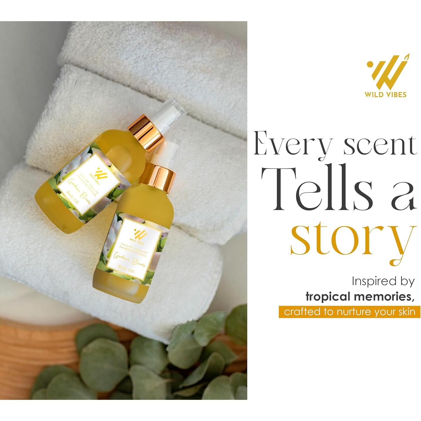 Aceite Corporal Orgánico Wild Vibes Gardenia Blooms 113.4 ml