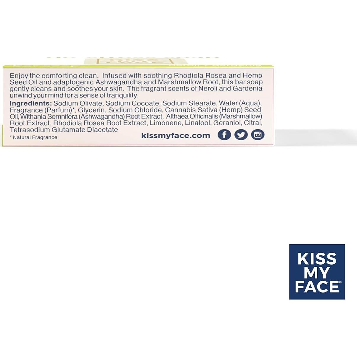 Jabón en Barra De-Stress Kiss My Face 3x141g Neroli Gardenia