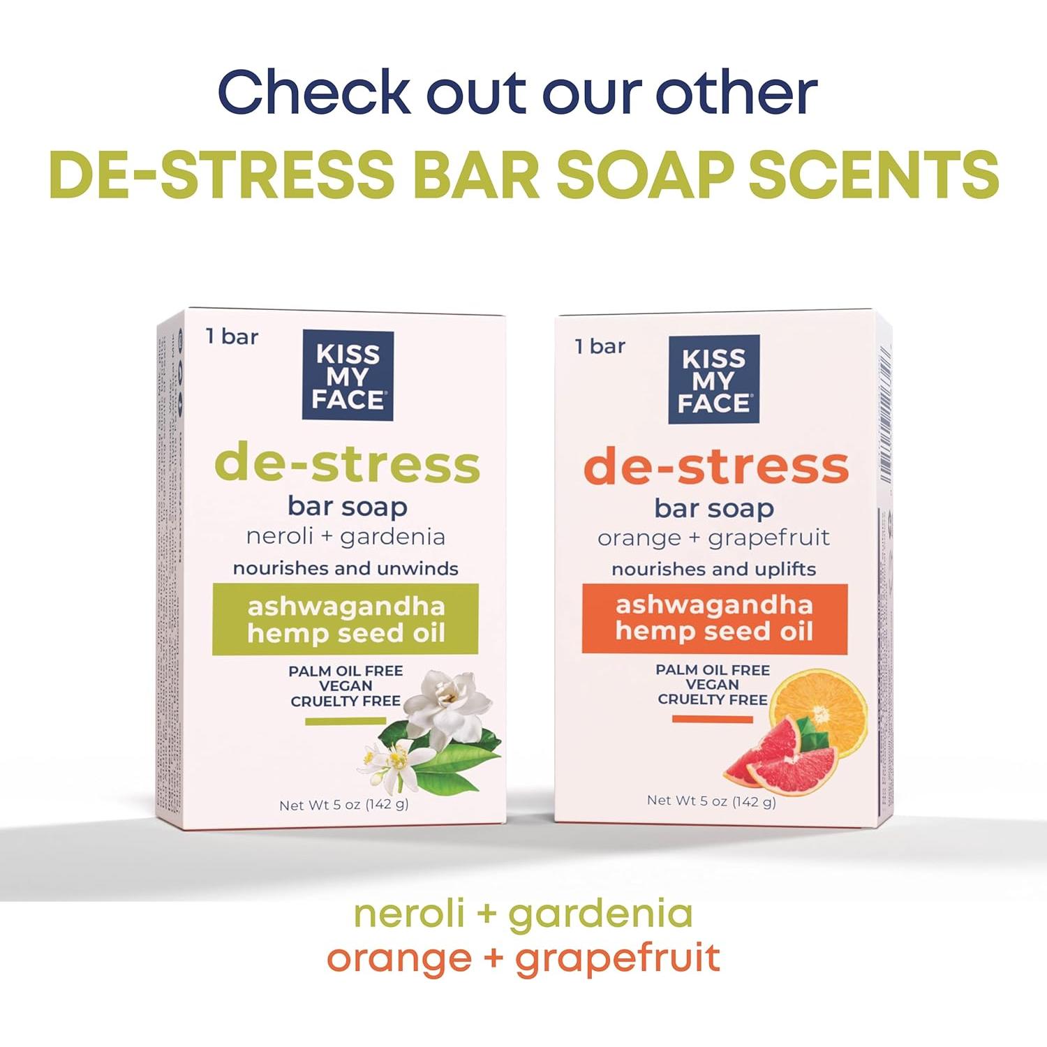 Jabón en Barra De-Stress Kiss My Face 3x141g Neroli Gardenia