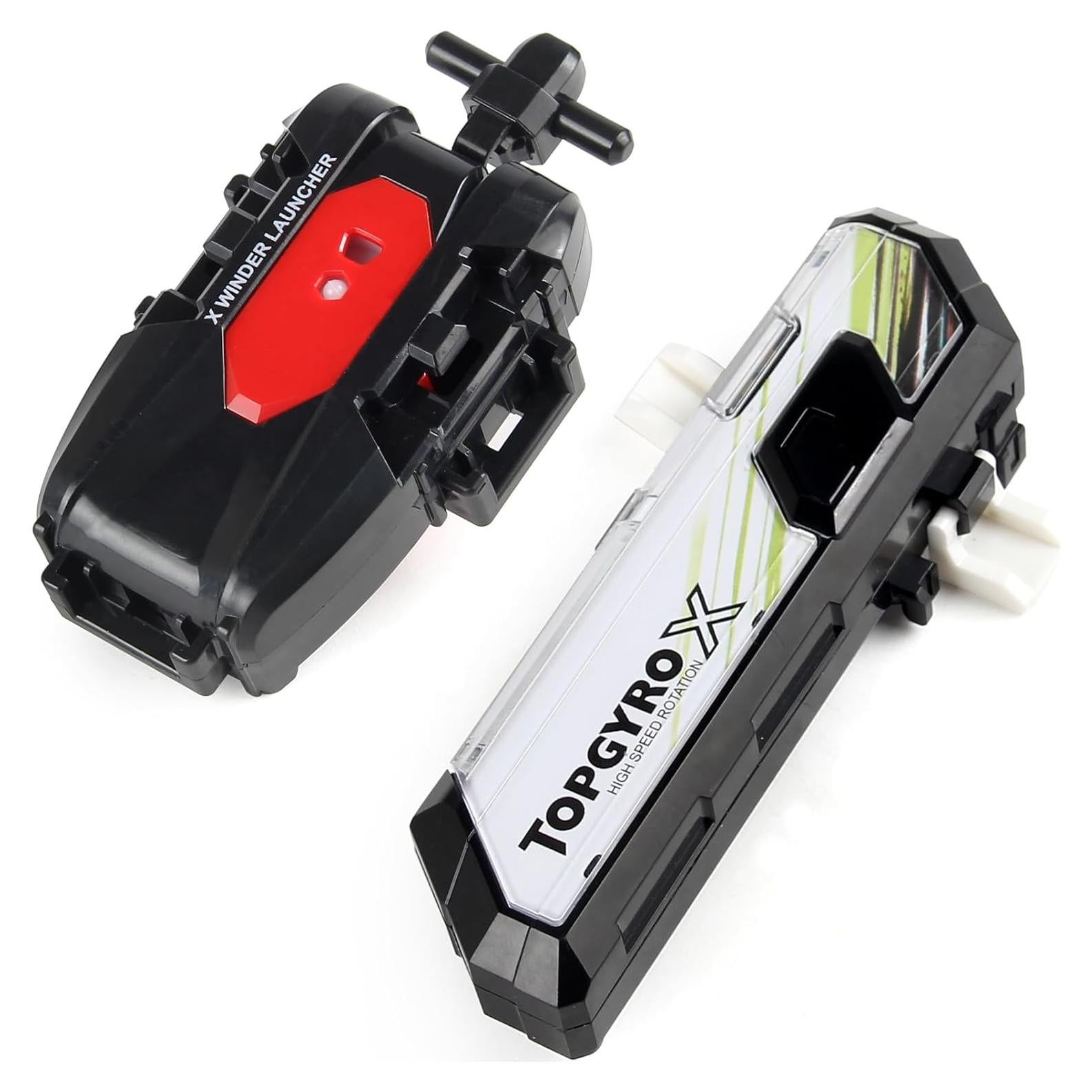 Lanzador Bey X Negro para Batallas de Top - Seguro y Divertido