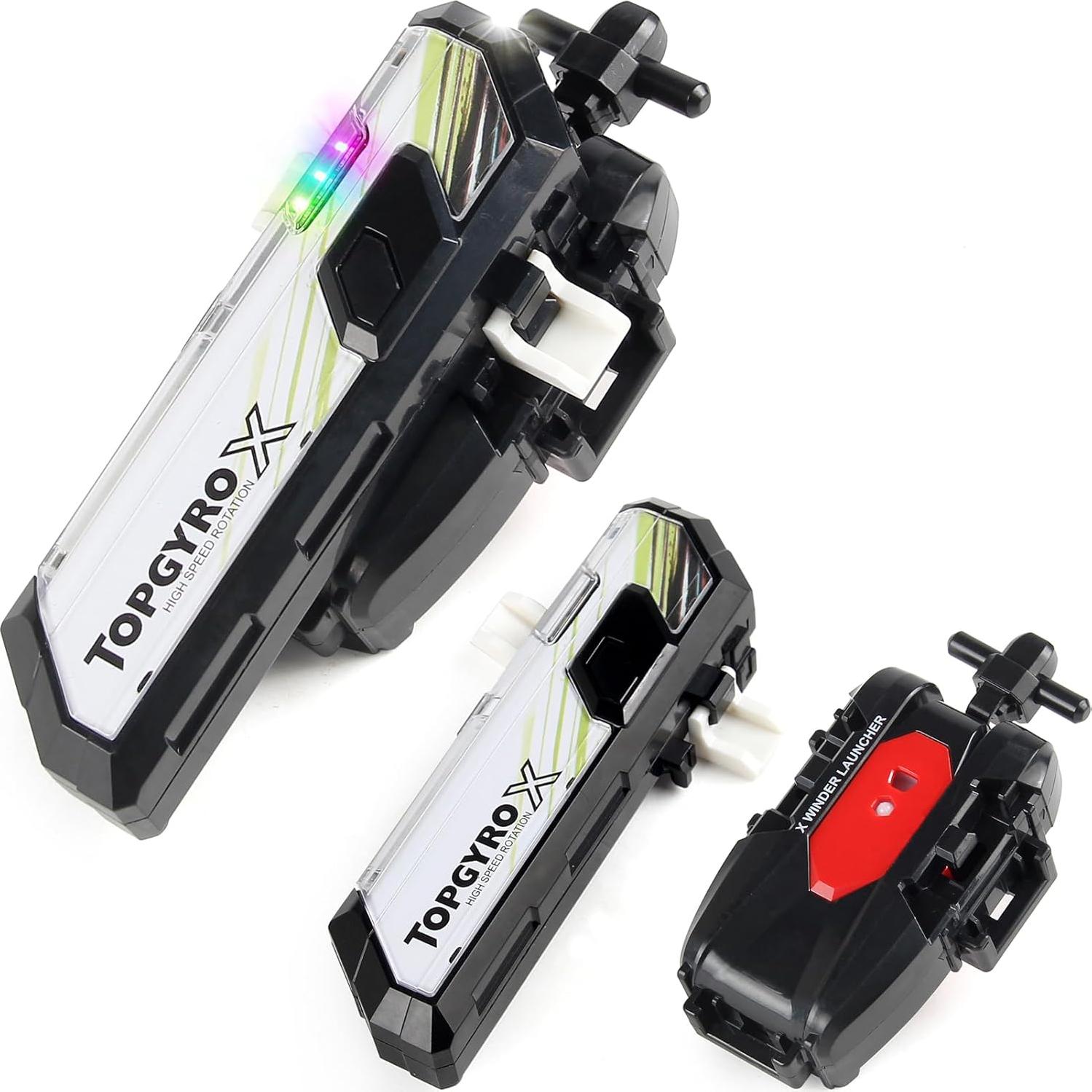 Lanzador Bey X Negro para Batallas de Top - Seguro y Divertido