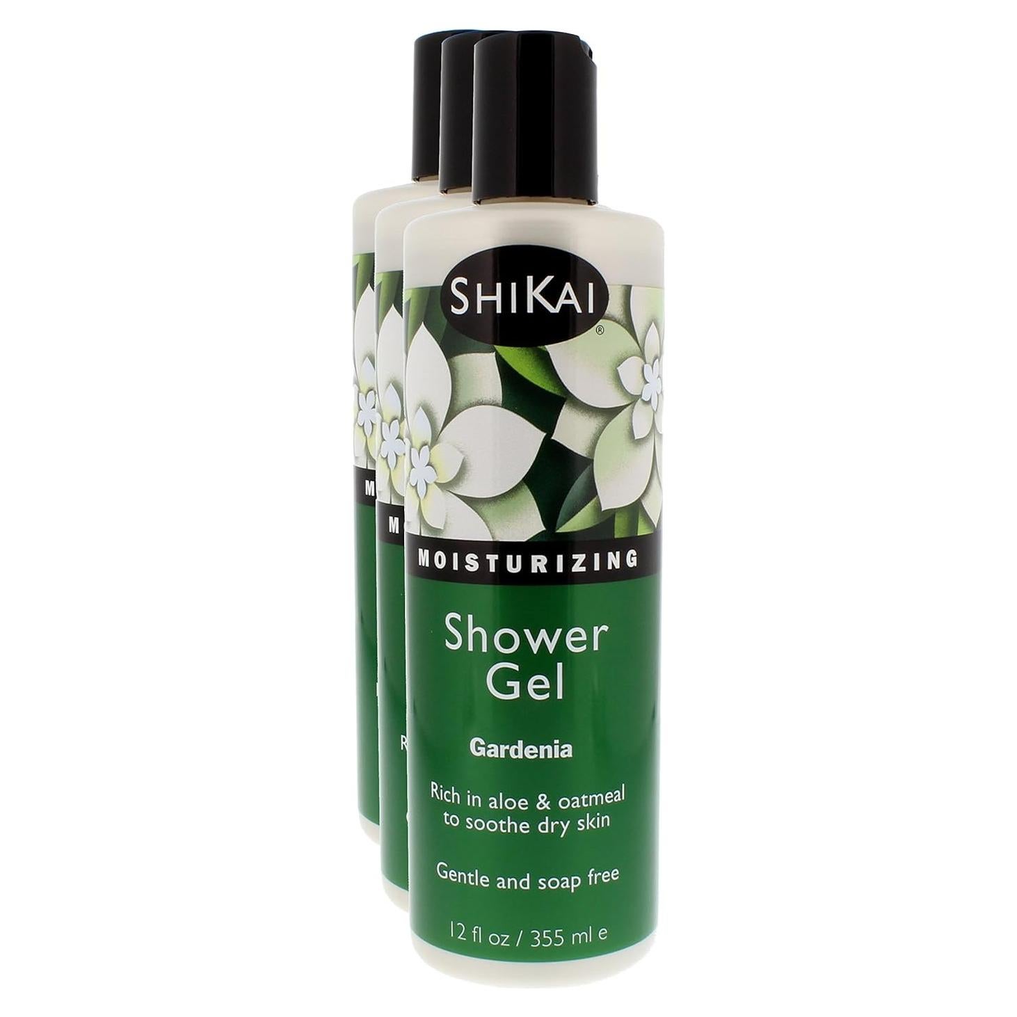 Gel de Ducha Hidratante ShiKai Gardenia 340g - Paquete de 3