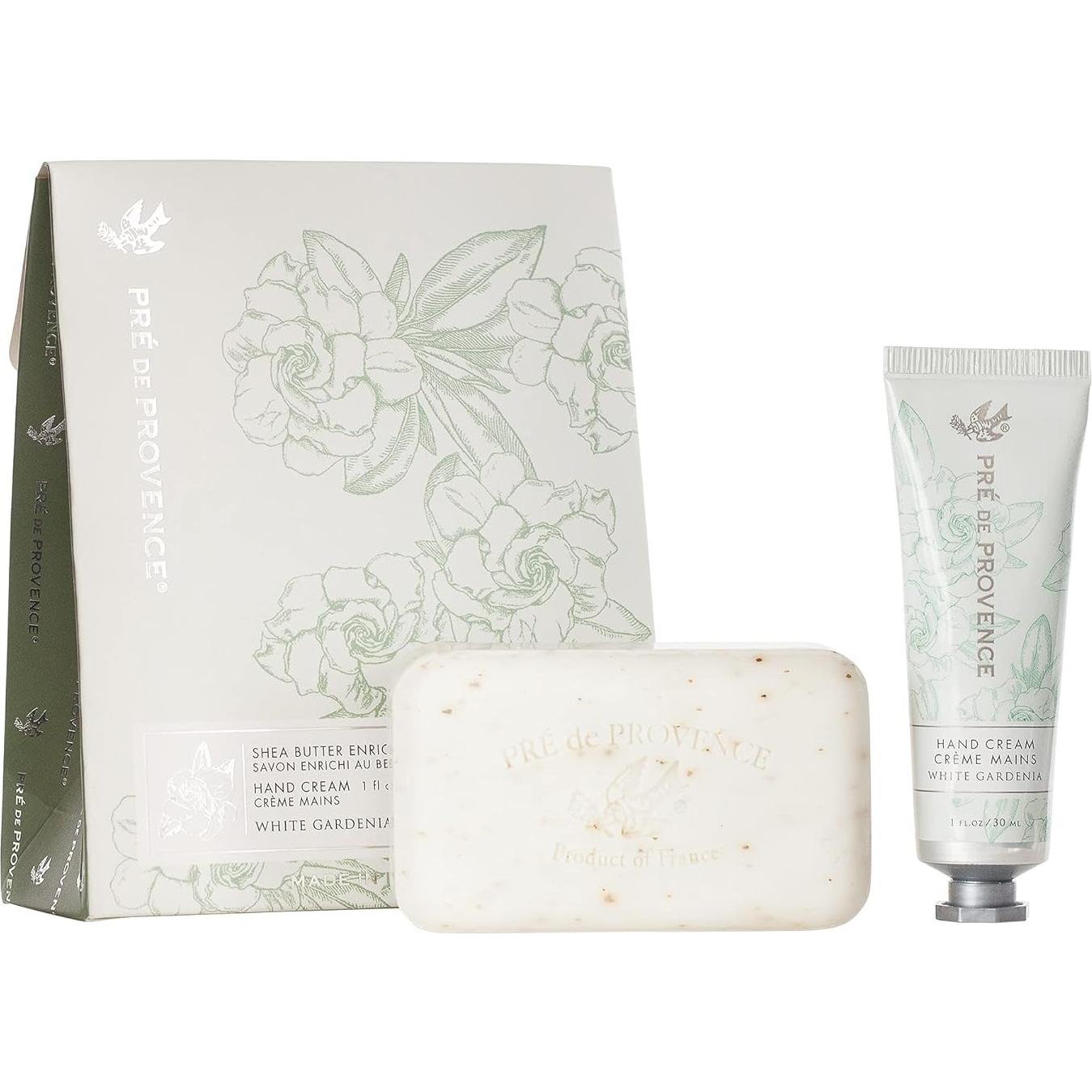 Set de Regalo Jabón 150g y Crema de Manos 30ml Gardenia Blanca Pre de Provence