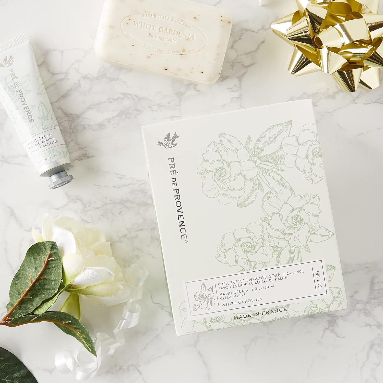 Set de Regalo Jabón 150g y Crema de Manos 30ml Gardenia Blanca Pre de Provence