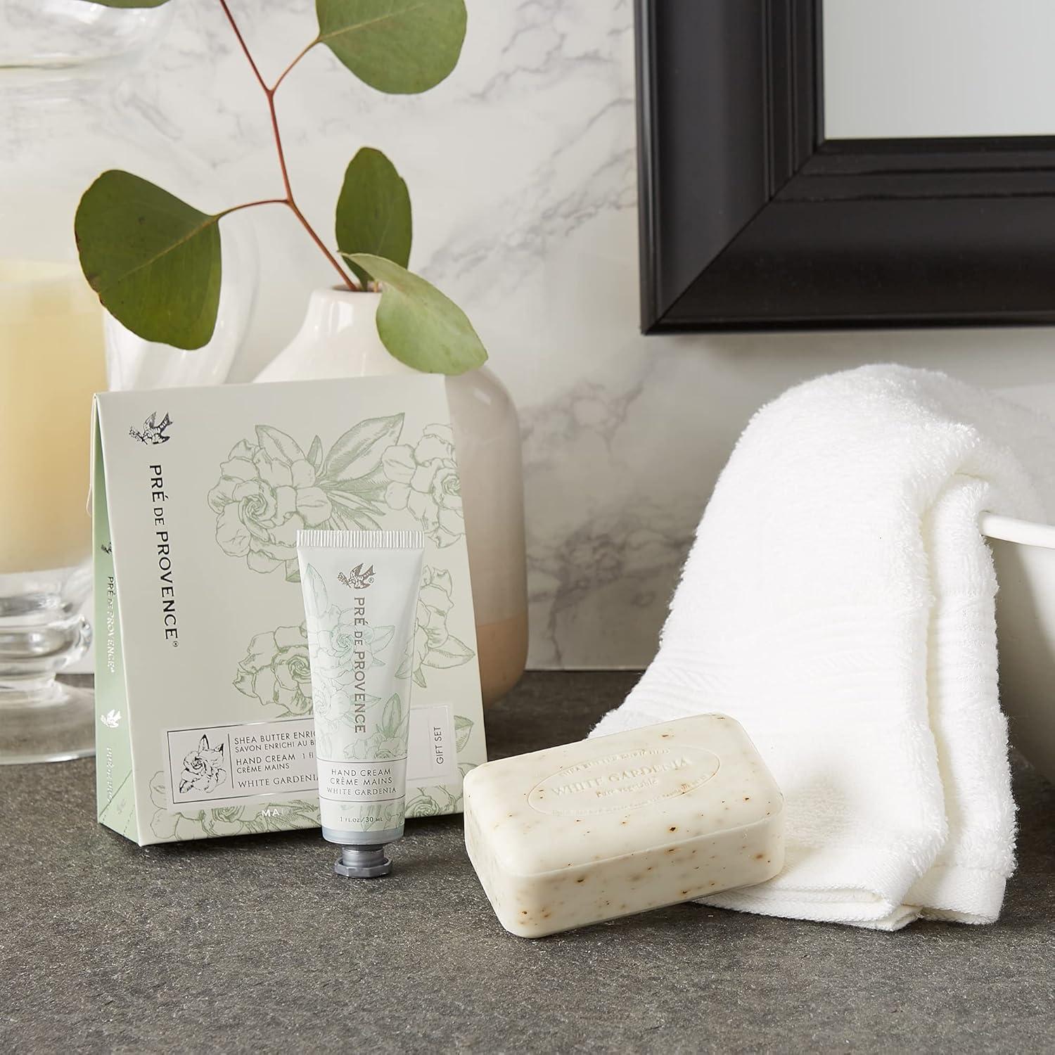 Set de Regalo Jabón 150g y Crema de Manos 30ml Gardenia Blanca Pre de Provence