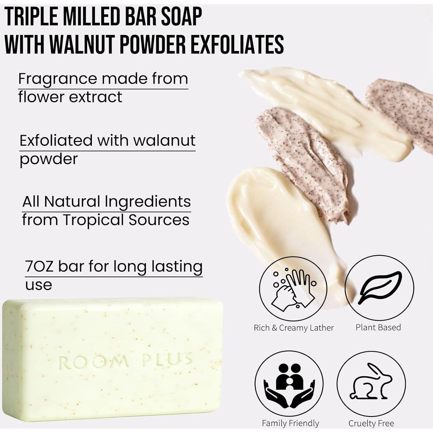 Jabón Natural YESUN Gardenia 396g - Exfoliante y Hidratante