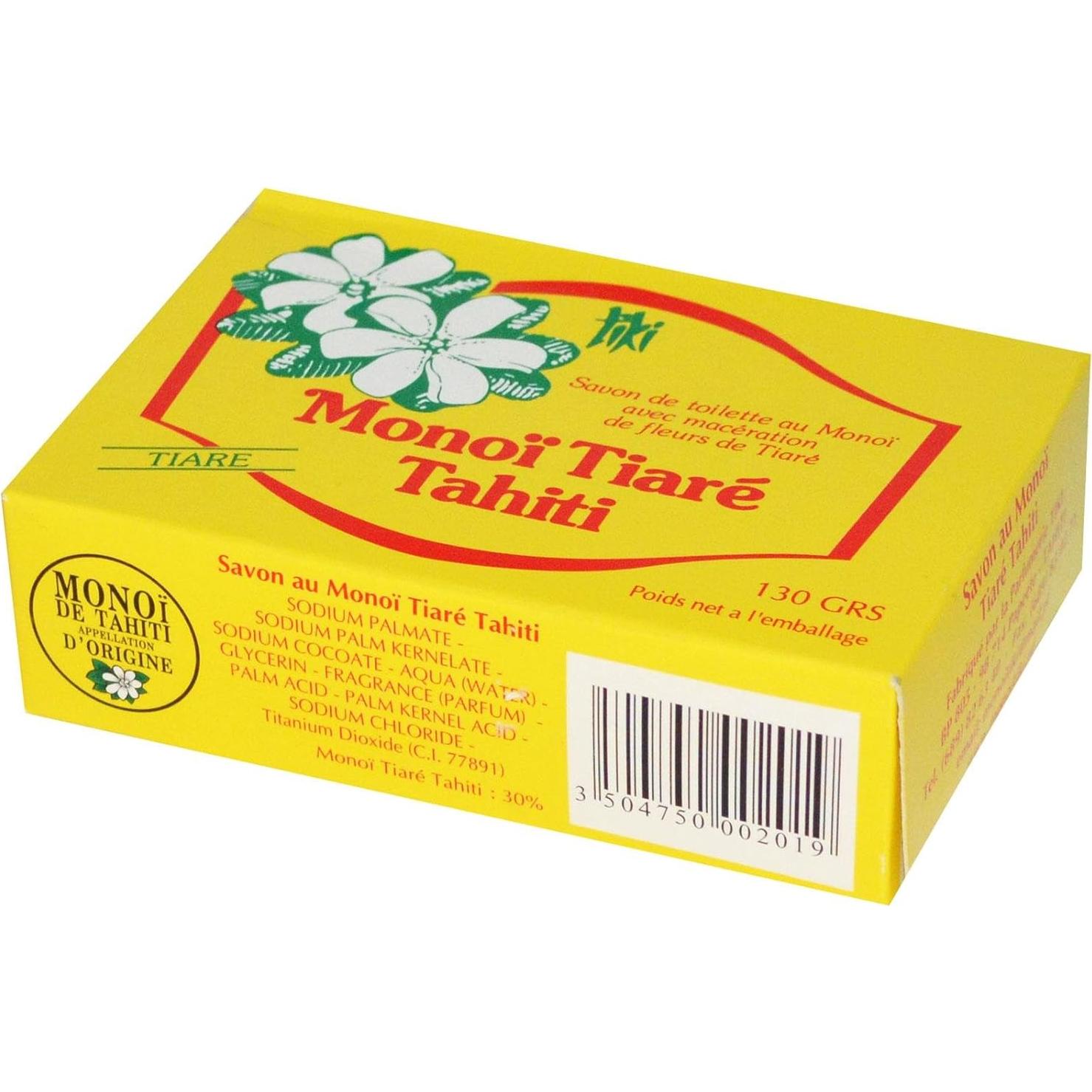 Jabón Monoi Tiare Gardenia 130g - Hidratante Natural