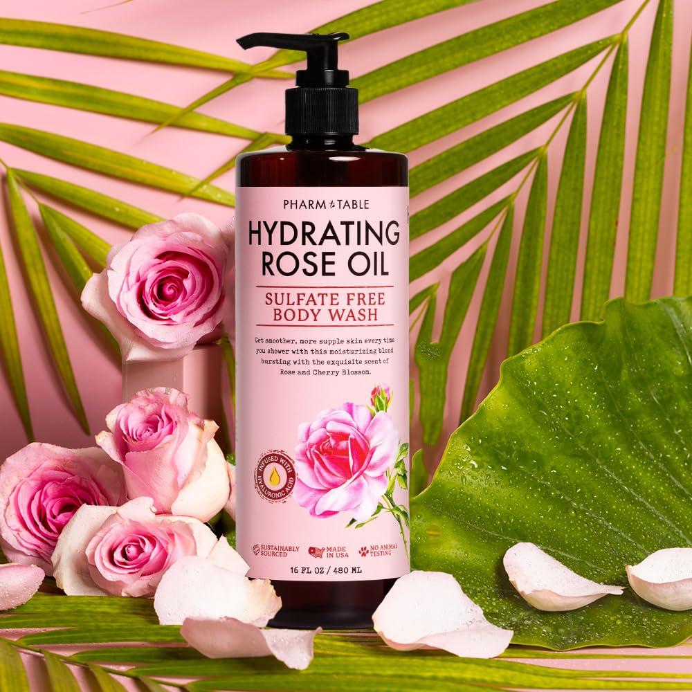 Gel de Ducha Hidratante de Rosa Kira Labs 480ml - Libre de Sulfatos