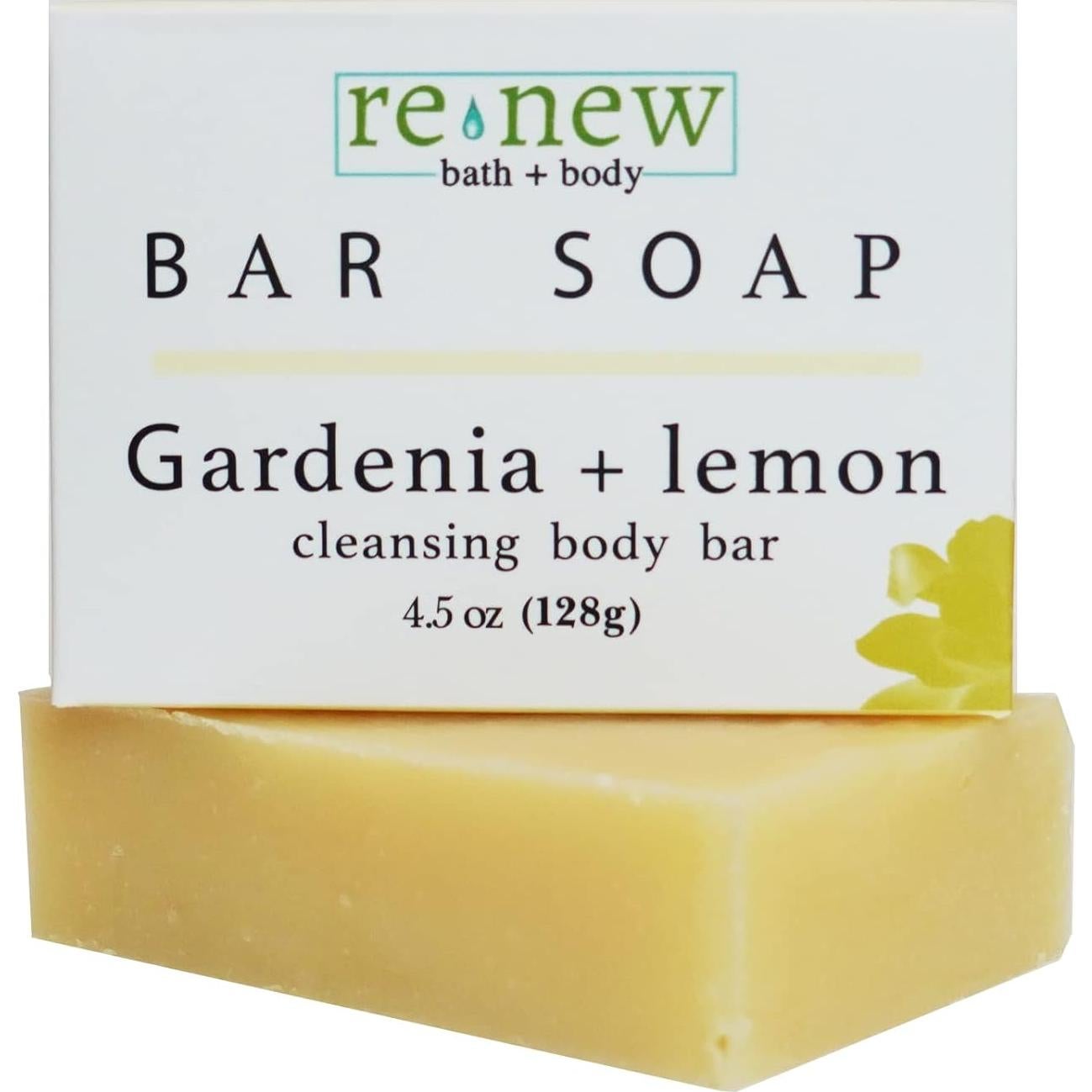 Jabón Natural Hidratante Gardenia y Limón Junk Free Skin - 3 Barras 127g