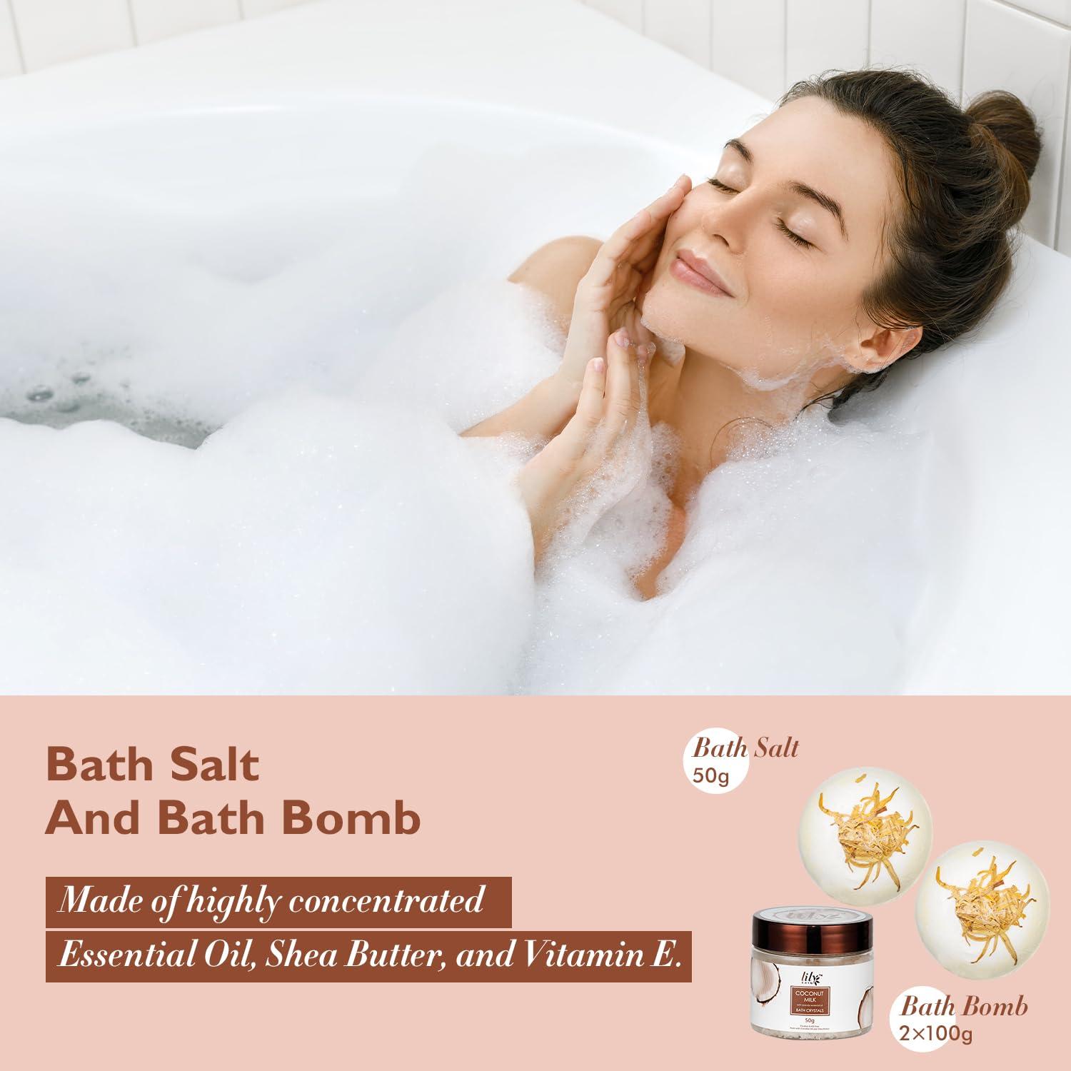 Canasta de Regalo Spa para Mujeres LILY ROY - 18 Pcs Cuidado Personal