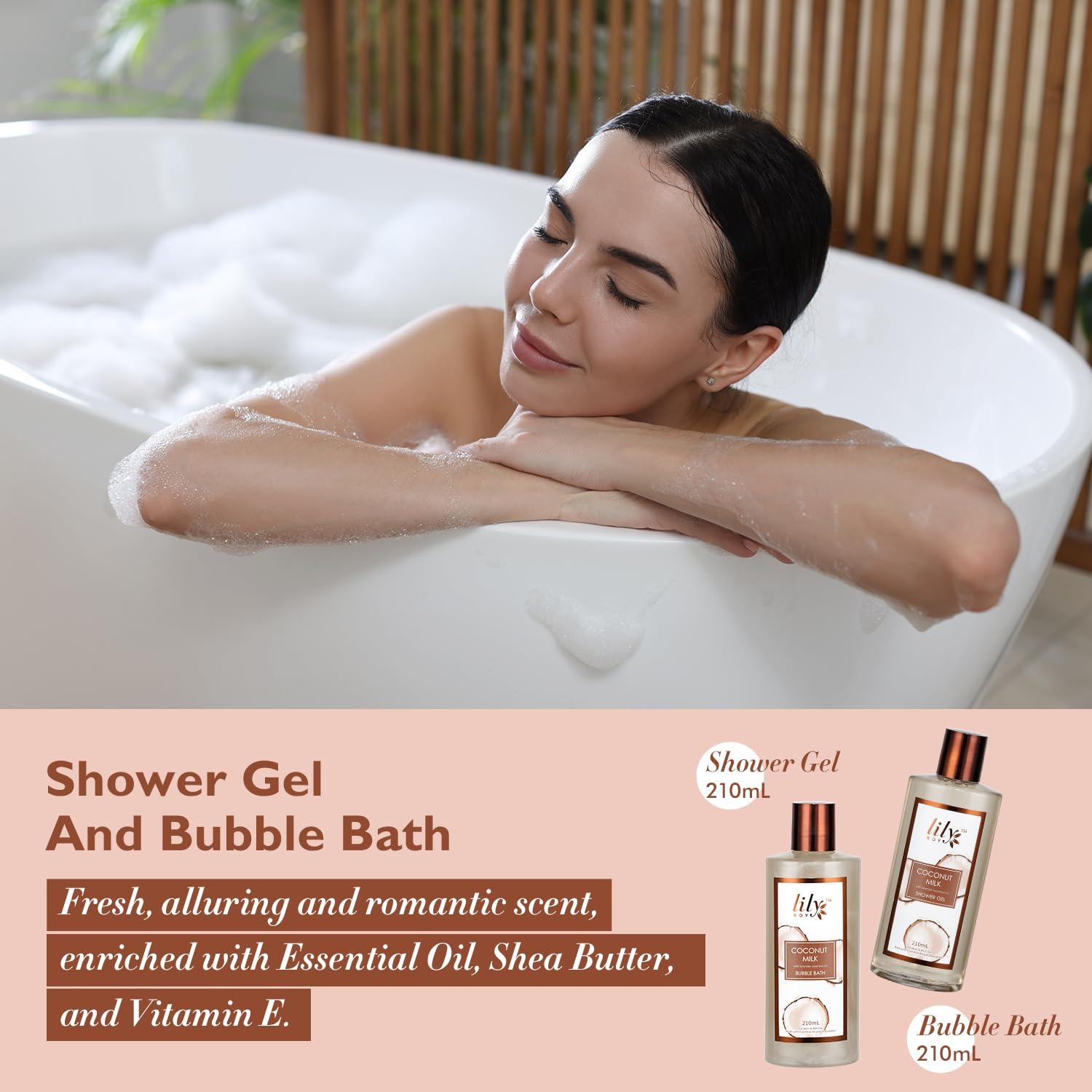 Canasta de Regalo Spa para Mujeres LILY ROY - 18 Pcs Cuidado Personal