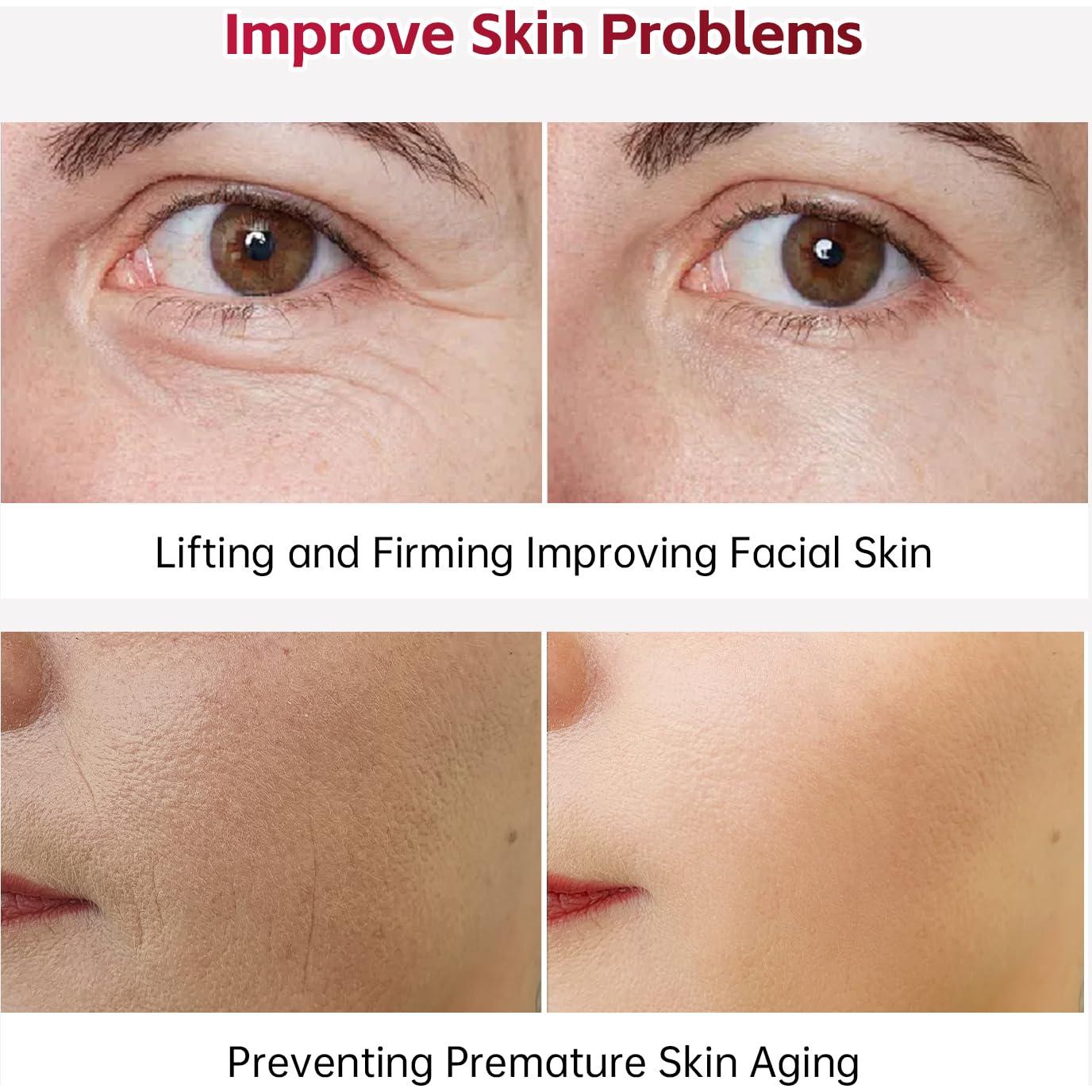 10 Máscaras Faciales de Suero HEALOINE Colágeno Hidratante 30g