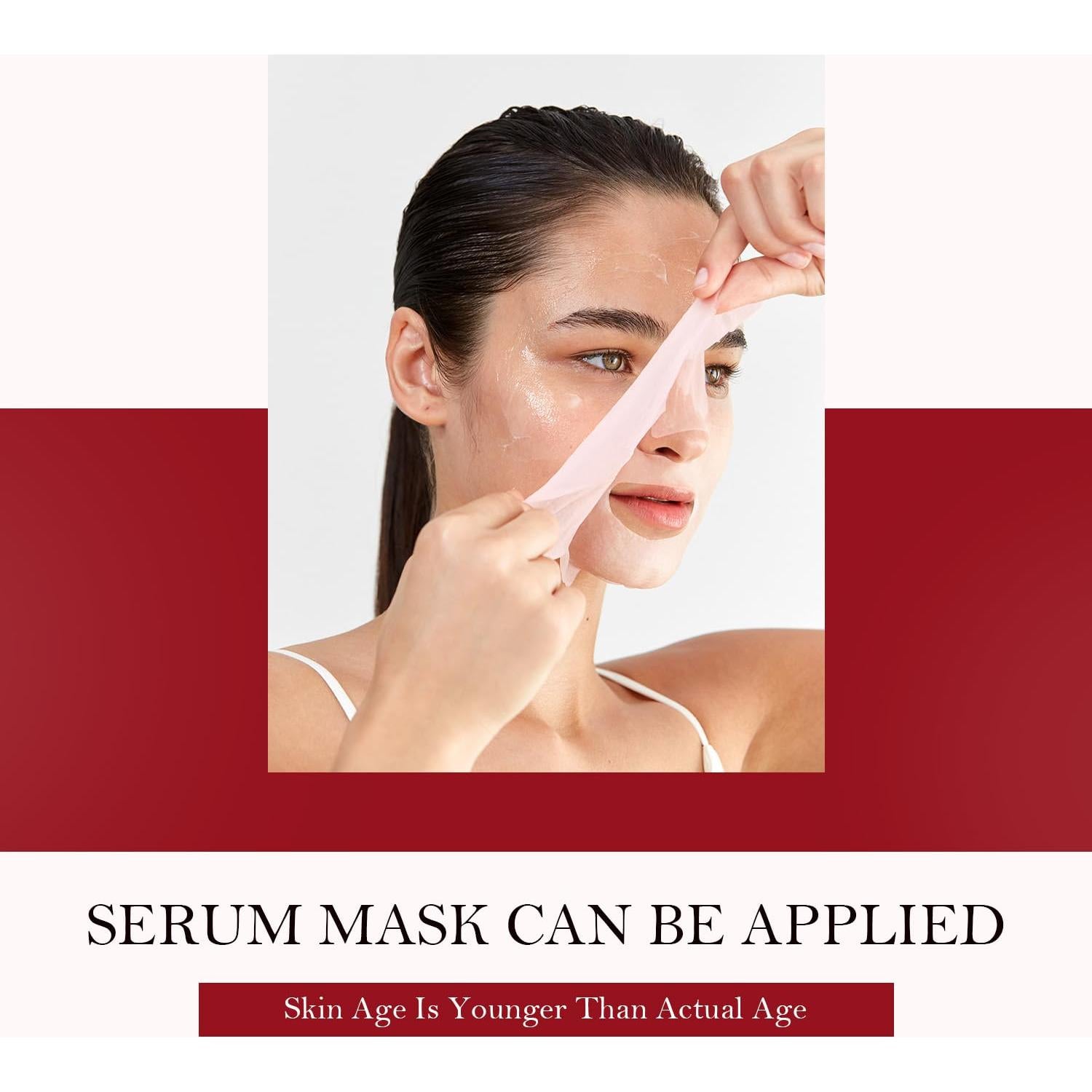 10 Máscaras Faciales de Suero HEALOINE Colágeno Hidratante 30g