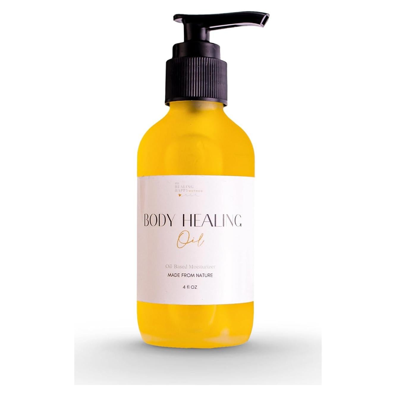 Aceite Corporal Orgánico Sanador Feliz 198 g - Hidratación y Nutrición