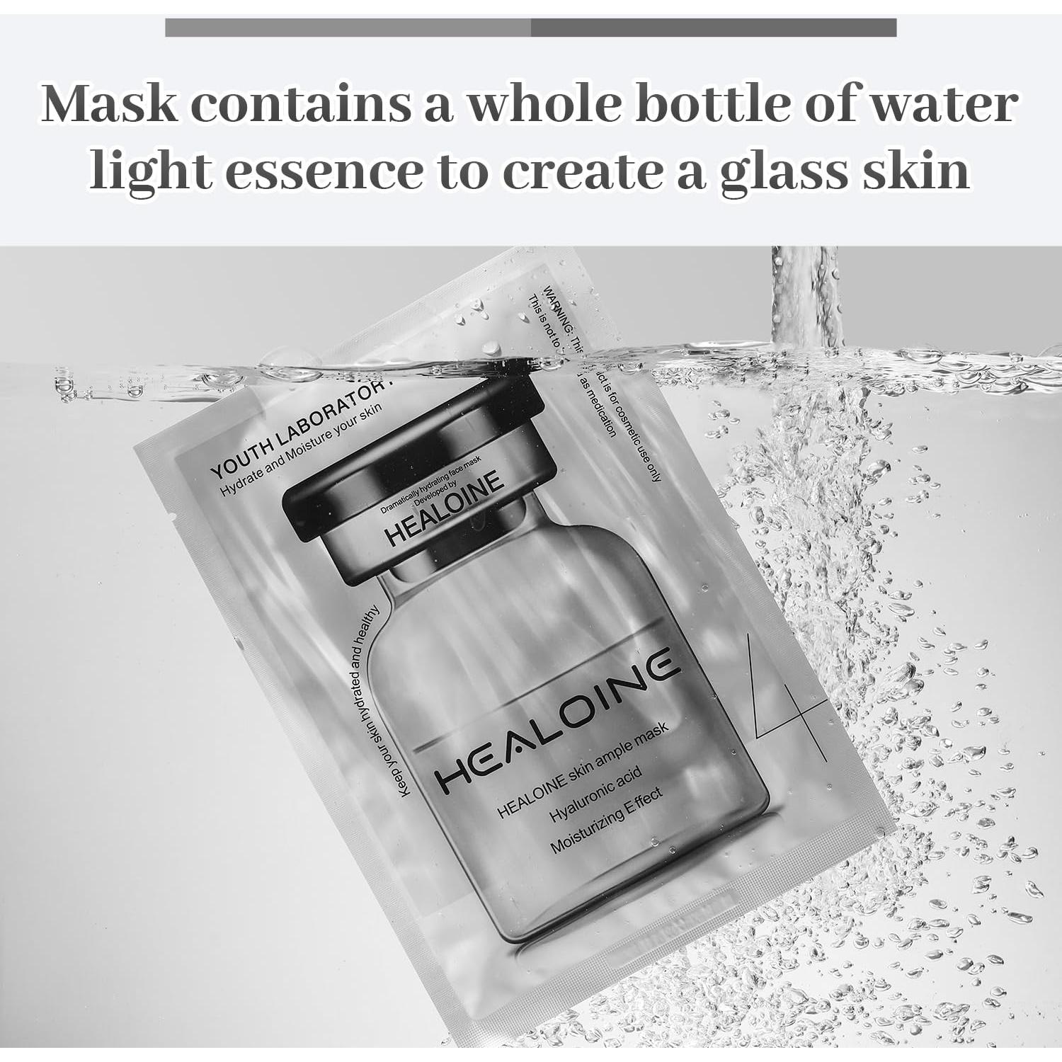 Mascarilla Facial Hidratante HEALOINE 30g x 10 Piezas