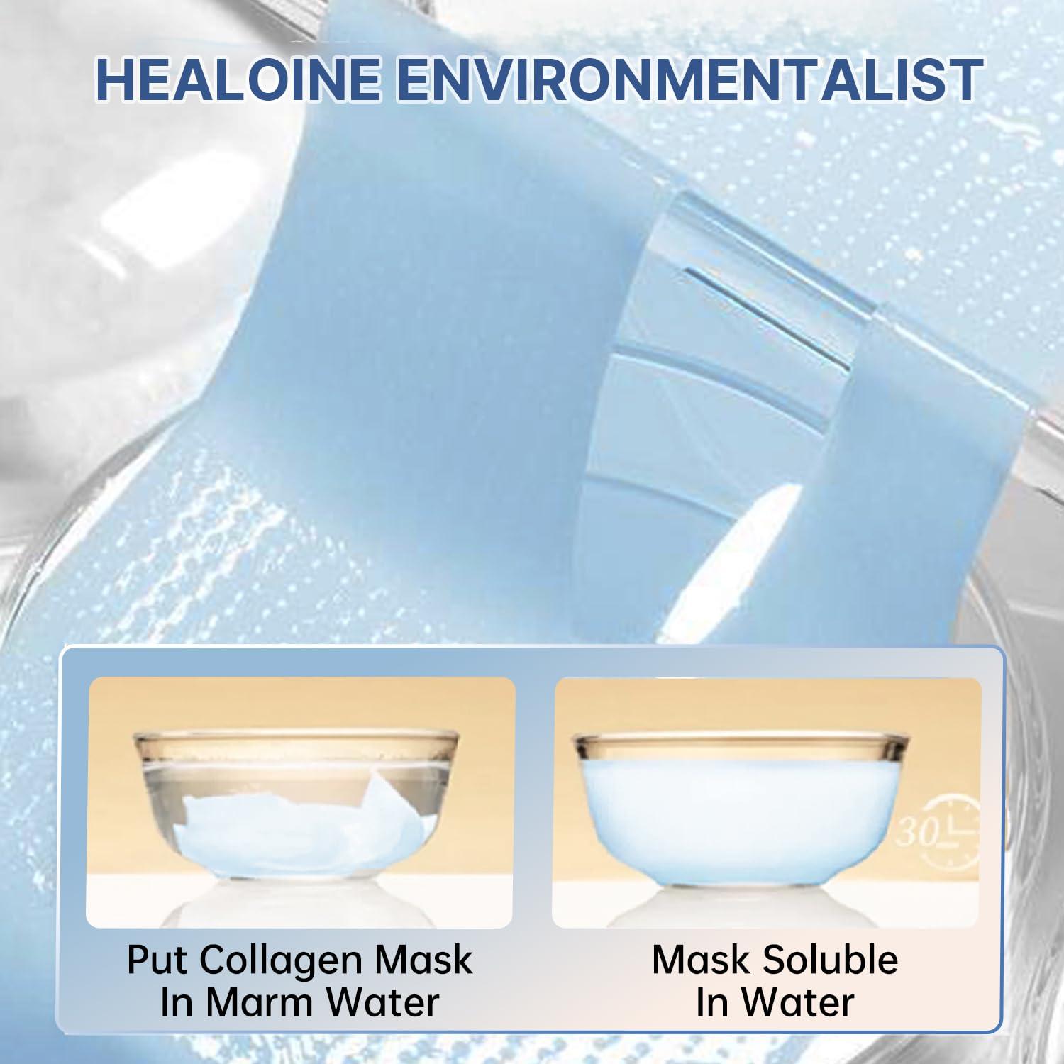 Máscara Facial Bio-Colágeno HEALOINE Hidratante Noche 5 Unidades