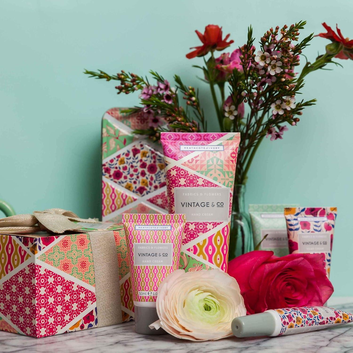 Conjunto de Cuidado de Manos Vintage & Co - 30ml Crema, Jabón y Balsamo