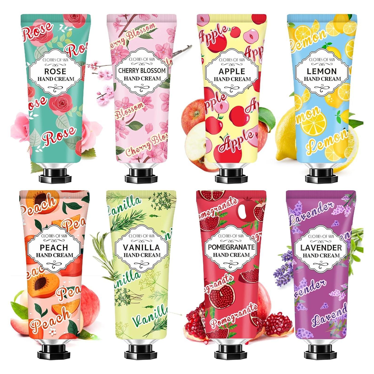 Set de 8 Cremas de Manos CLOTHES OF SKIN - Hidratación Natural