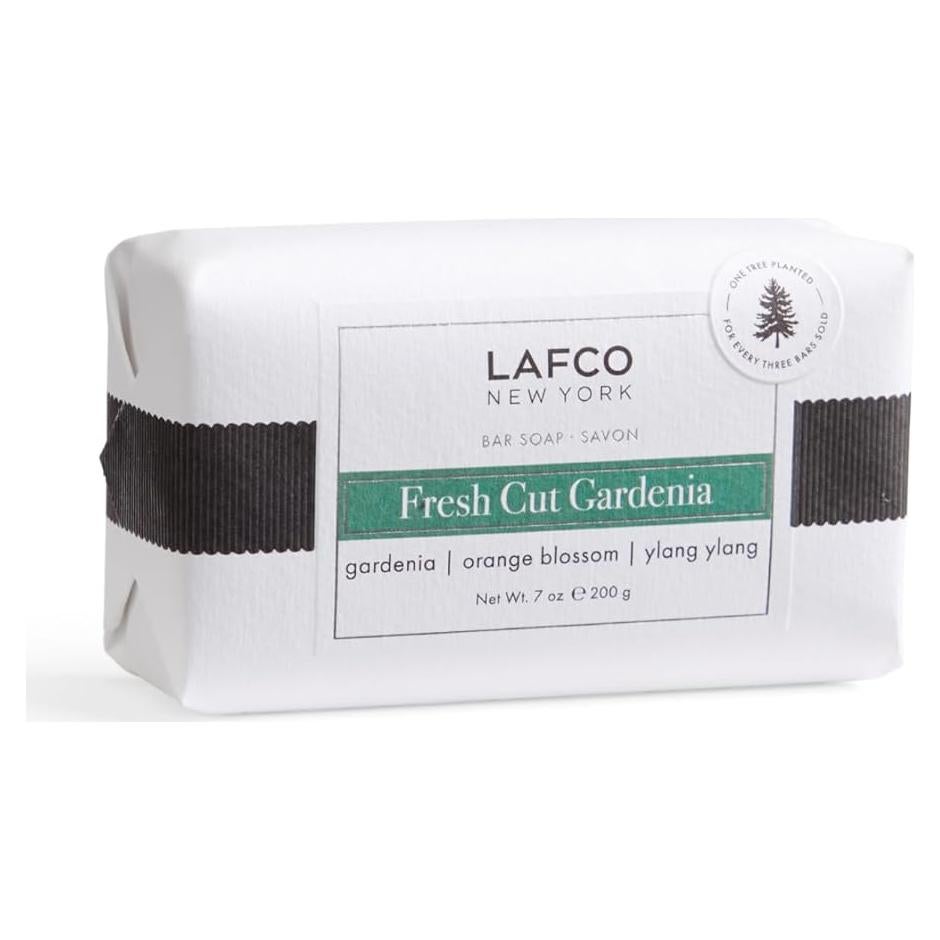 Jabón de Barra LAFCO Nueva York Gardenia Cortada Fresca 198 g - Ultra Hidratante Natural