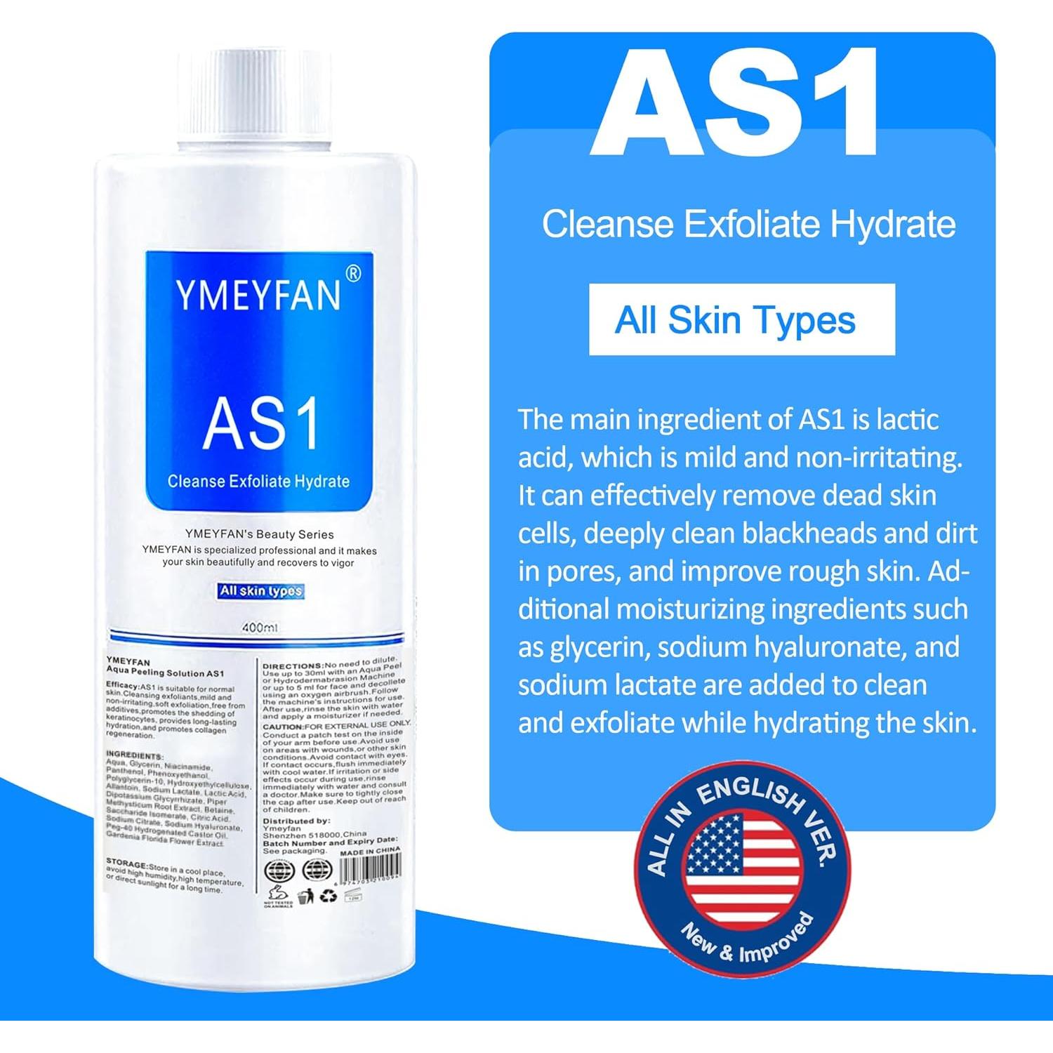 Solución AS1 YMEYFAN para Máquina Facial Hidratante 3x400ml