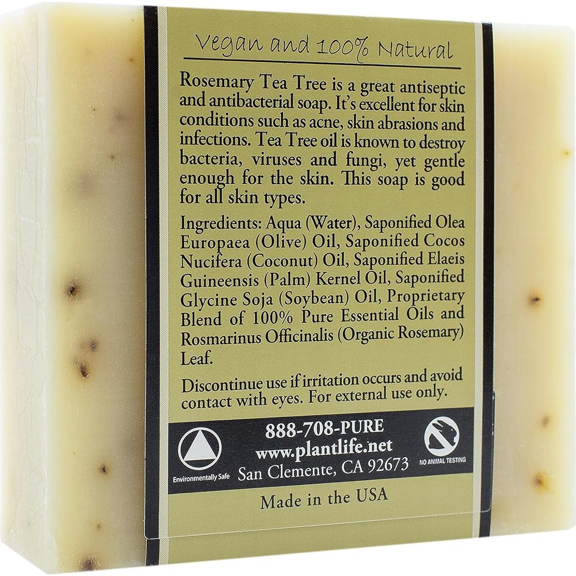 Jabón Hidratante Romero y Árbol de Té Plantlife 113g