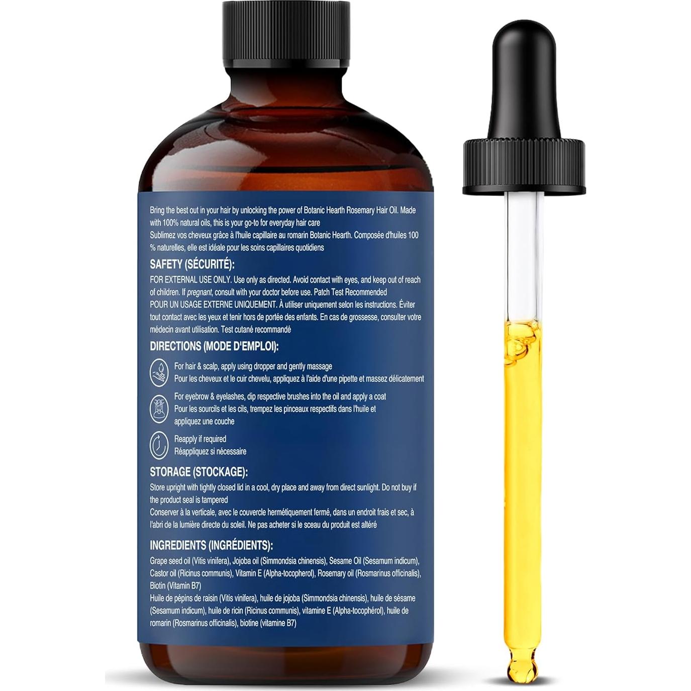 Aceite de Romero 100% Puro Botanic Hearth 59 ml - Fortalecedor