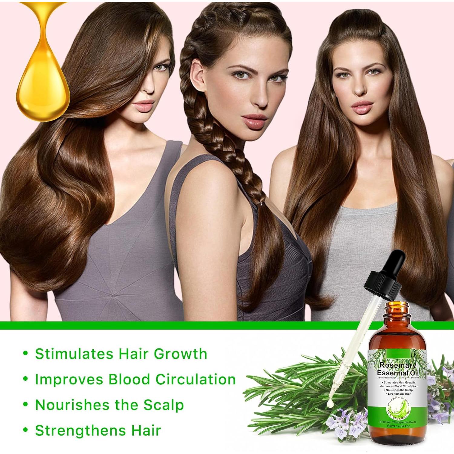 Aceite de Romero Puro 120 ml - Crecimiento Cabello y Piel