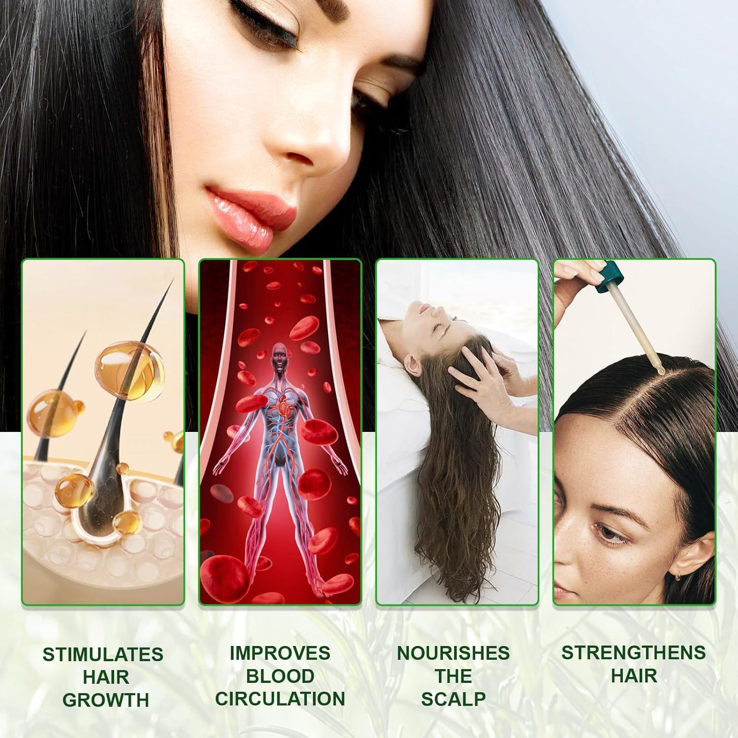 Aceite de Romero Puro 120 ml - Crecimiento Cabello y Piel