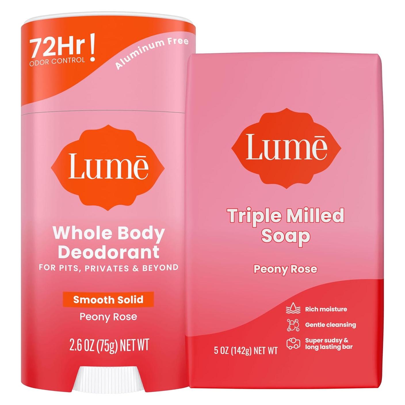 Desodorante y Jabón Lume Rosa Peonía - 2 Piezas 255g