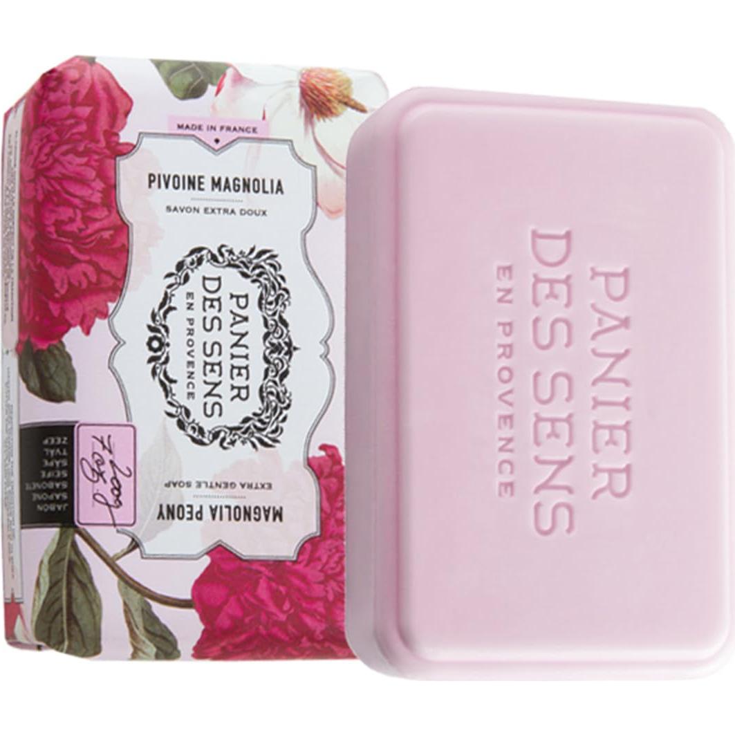 Jabón Natural Panier des Sens Magnolia Peonía 2x200g