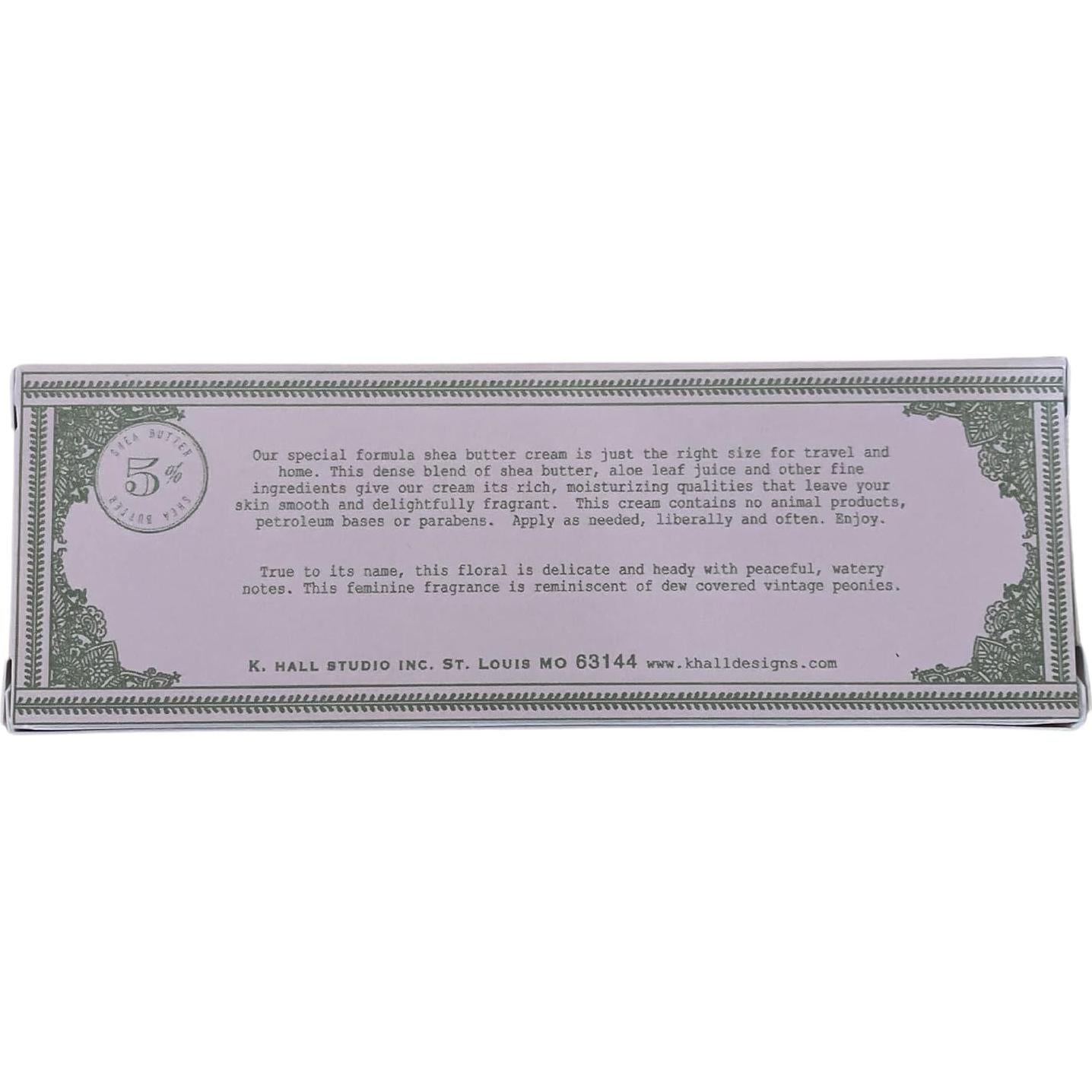 Crema de Manos y Cuerpo K. Hall Peonía 100 ml Hidratante