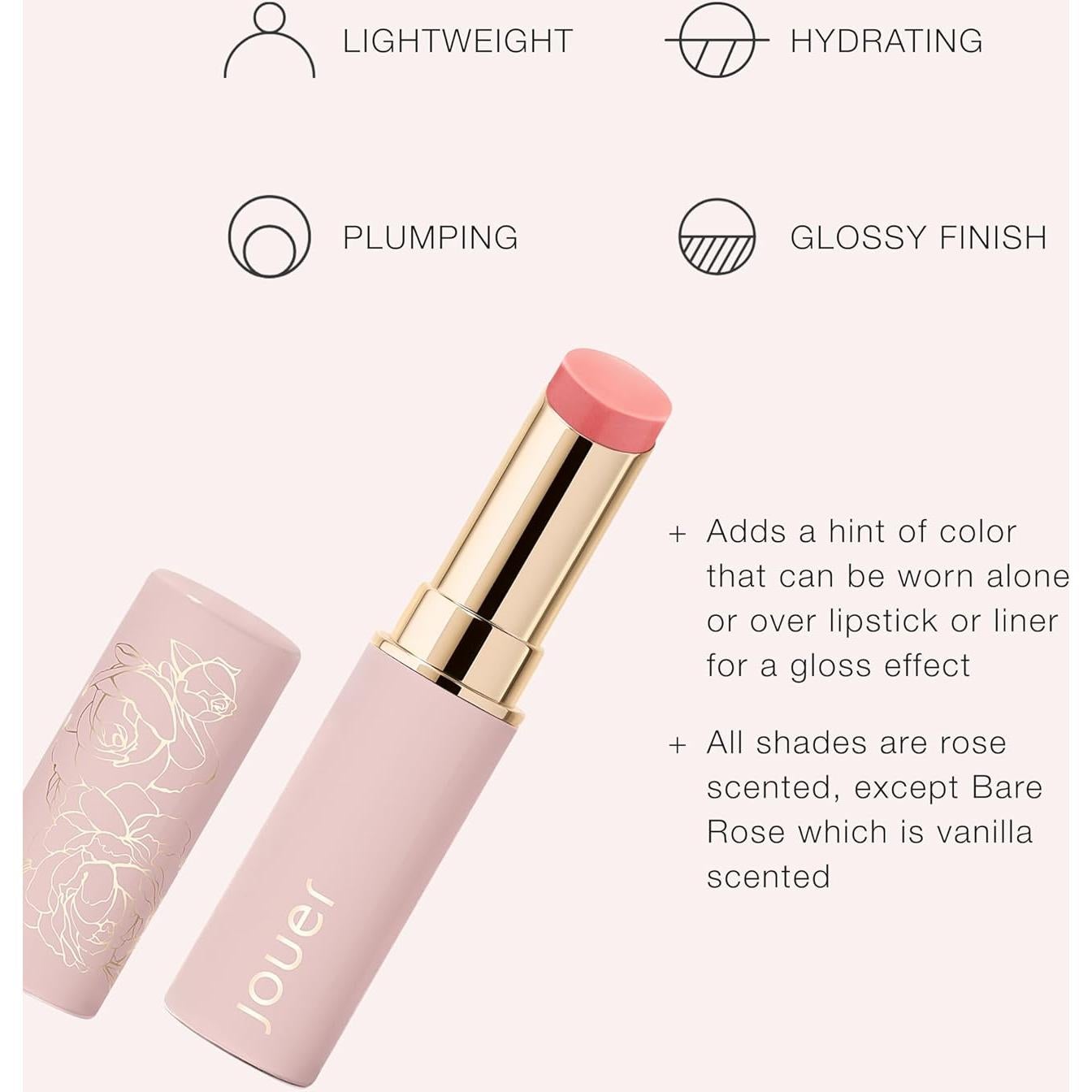 Bálsamo Labial Voluminizador Jouer Peonía - Hidratante 10.39cm