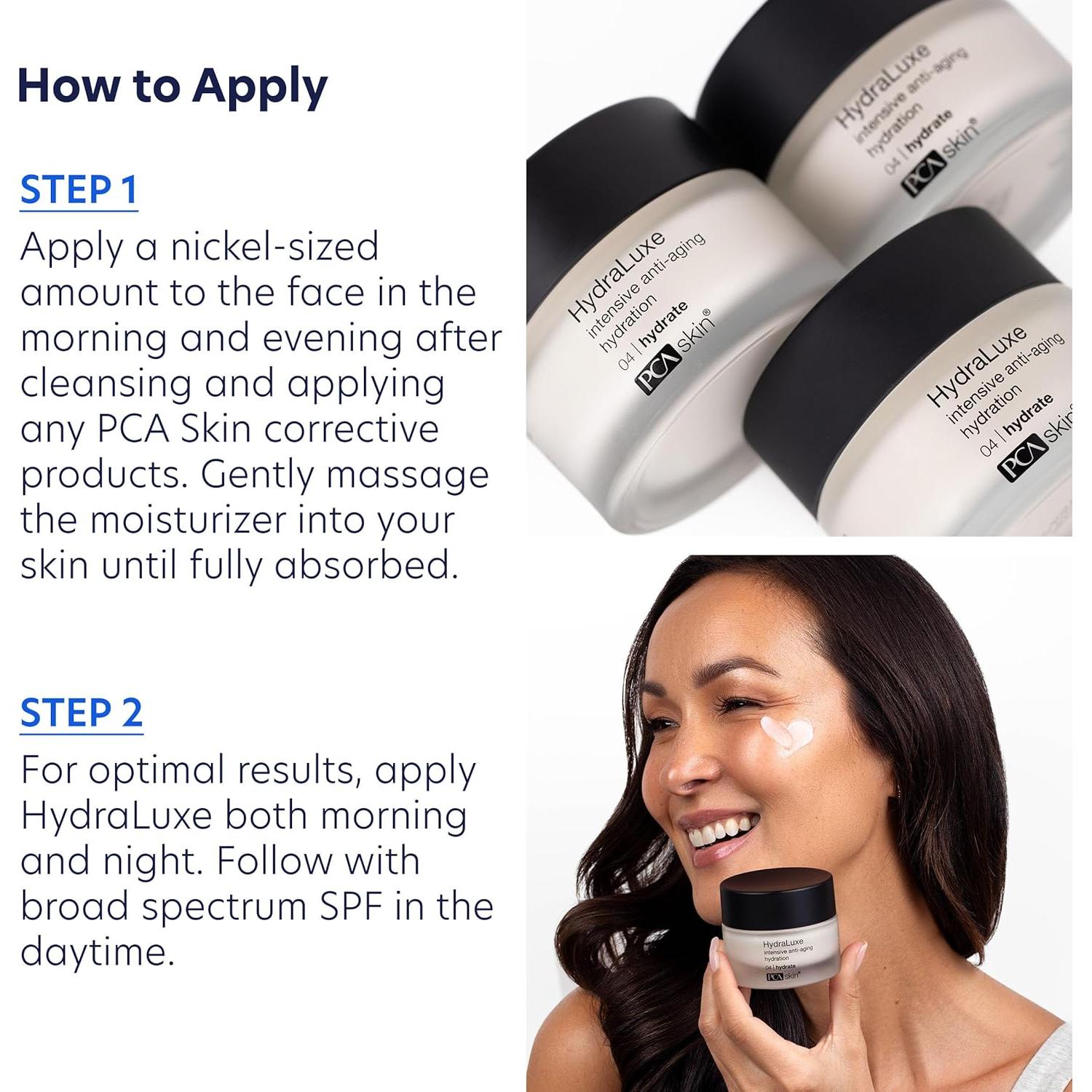 Crema Anti Envejecimiento PCA SKIN HydraLuxe 51g Hidratante Facial