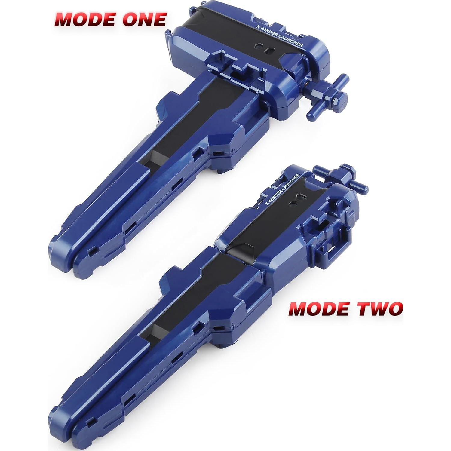 Bey Battling Tops Blade Burst X Launcher and Grip, BX String Launcher Right Spin String Launcher Grip DB Layer System Compatible with BX Bey Burst Series (Blue)