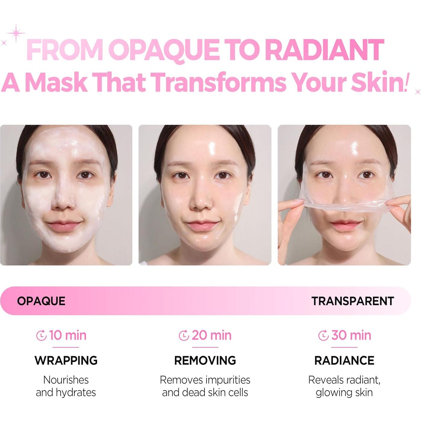 Mascarilla Facial Peel Off KLAVUU 70ml - Hidratación y Exfoliación