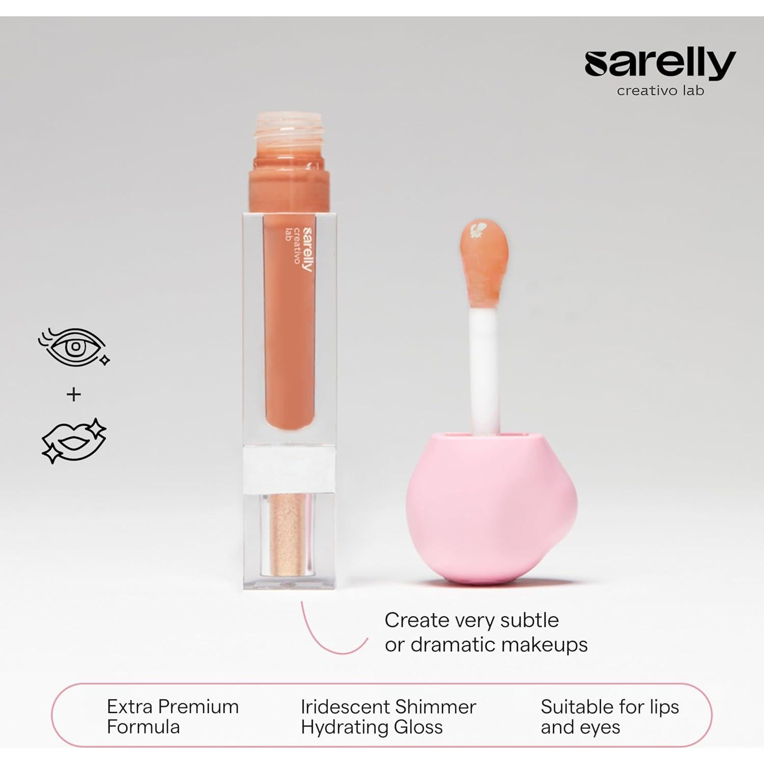 Set de Maquillaje Brillo Labial SARELLY - Vegano y Sin Crueldad