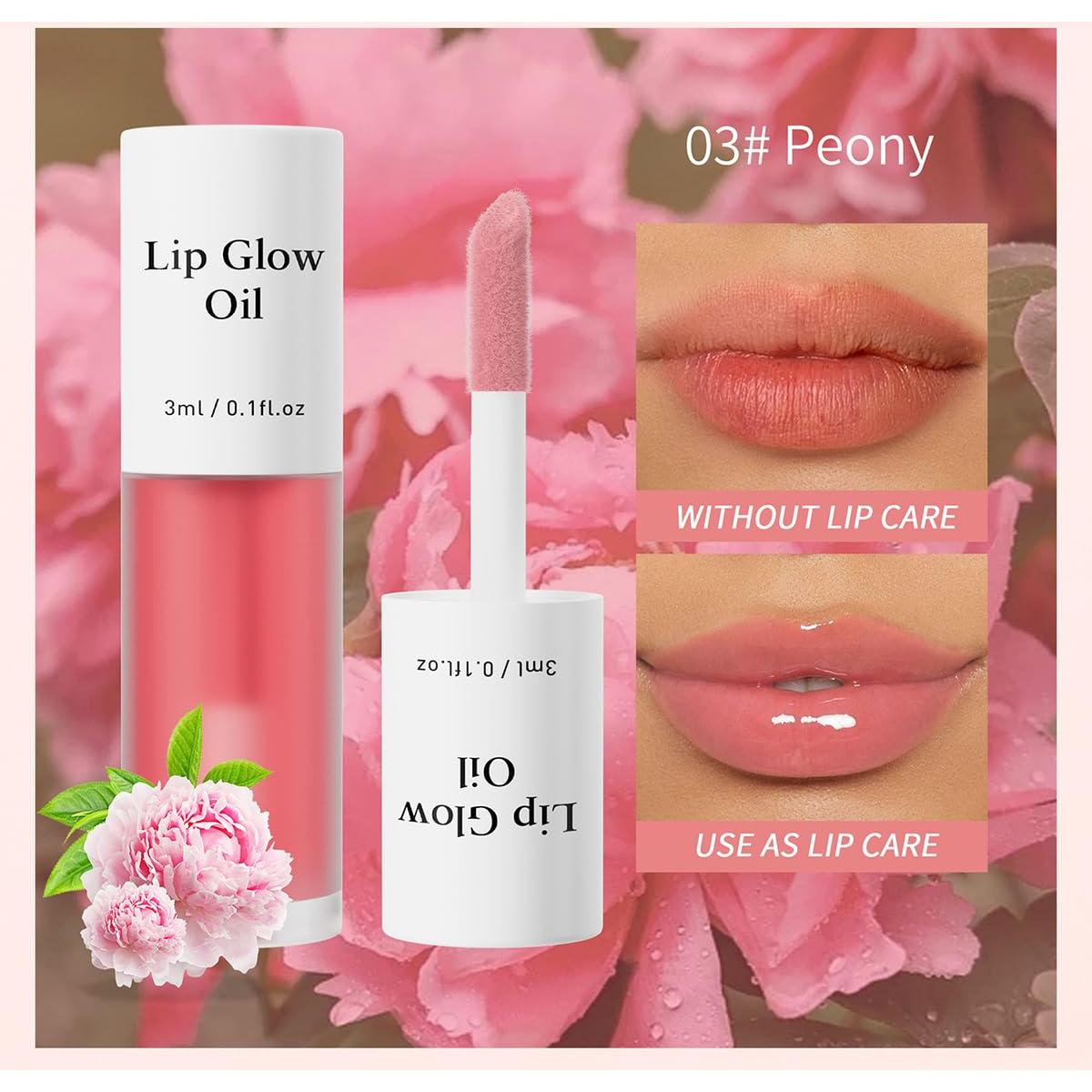 Aceite Labial Tiejdhr 2.96ml Sabor Frutal Hidratante Peonía