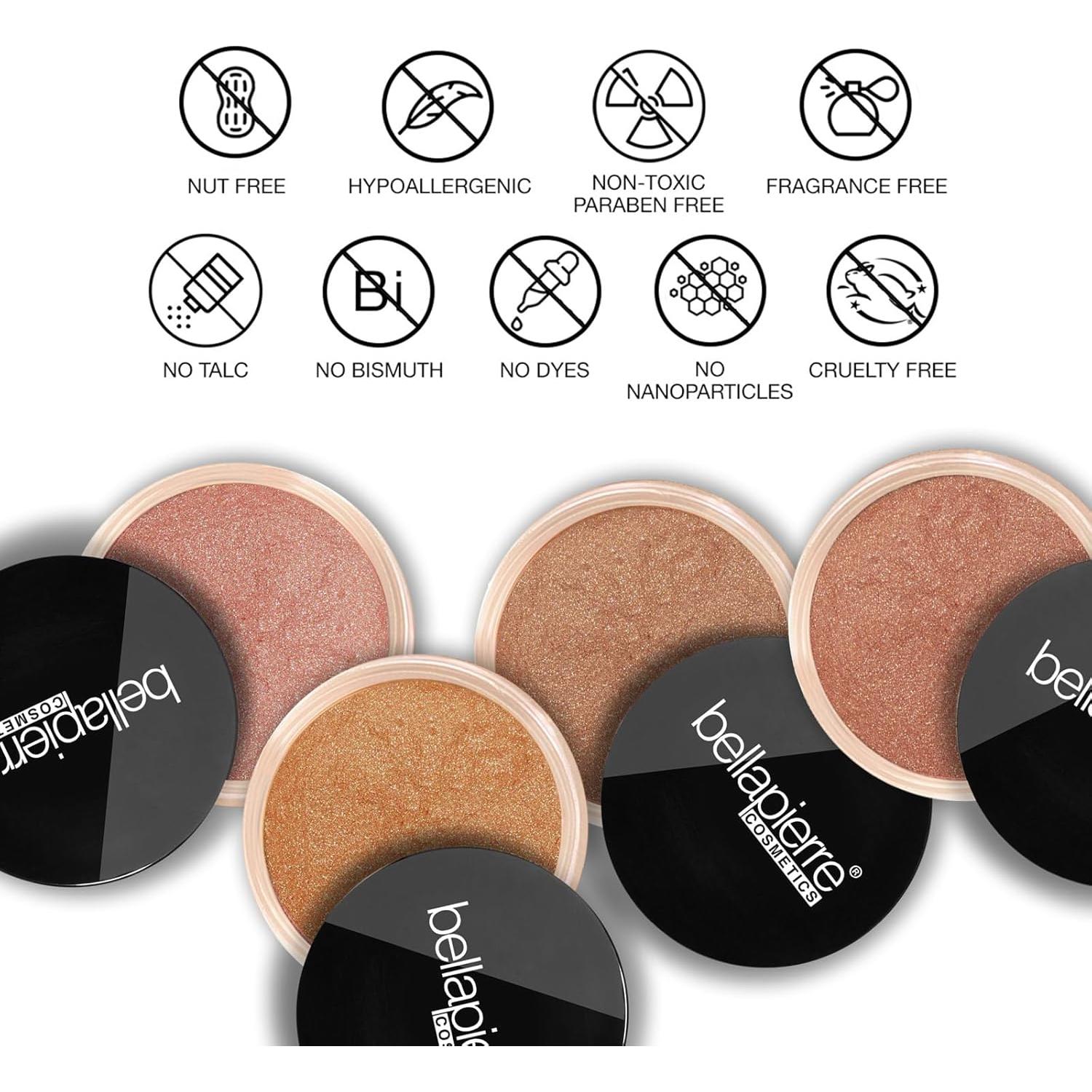 Bronceador Mineral Bellapierre Peonía - Polvo Suelto 9.07 g SPF