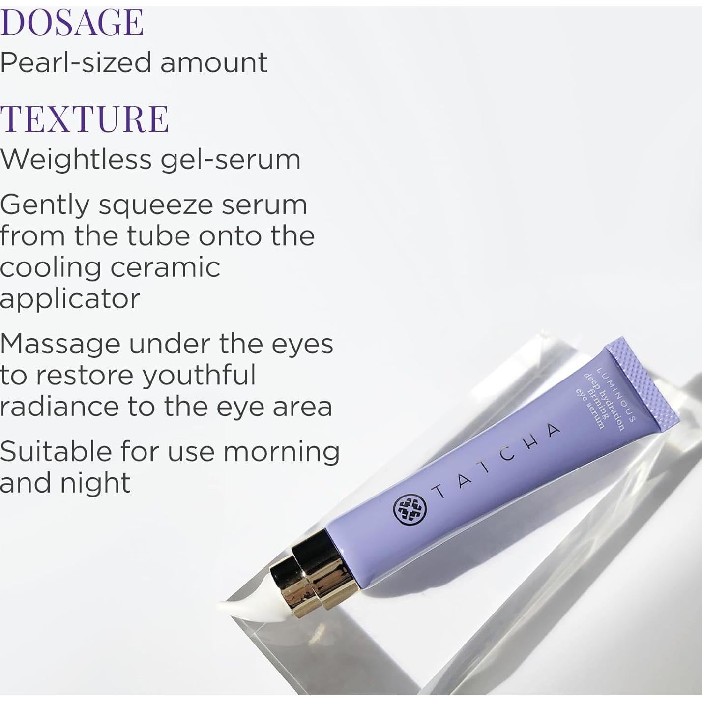 Sérum Hidratante para Ojos Tatcha con Cafeína 15 ml