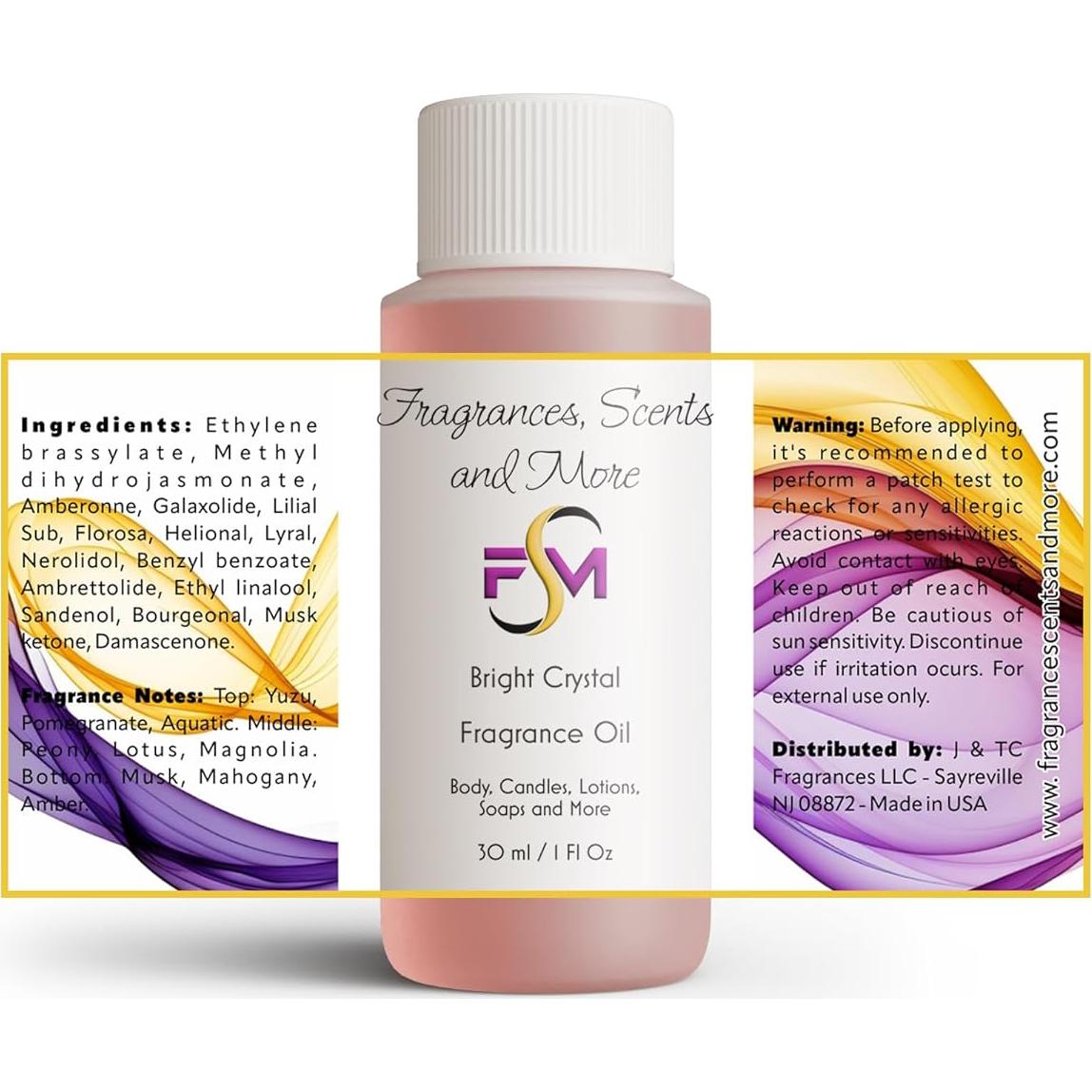 Aceite de Fragancia Brillante Cristal J & TC - 30ml
