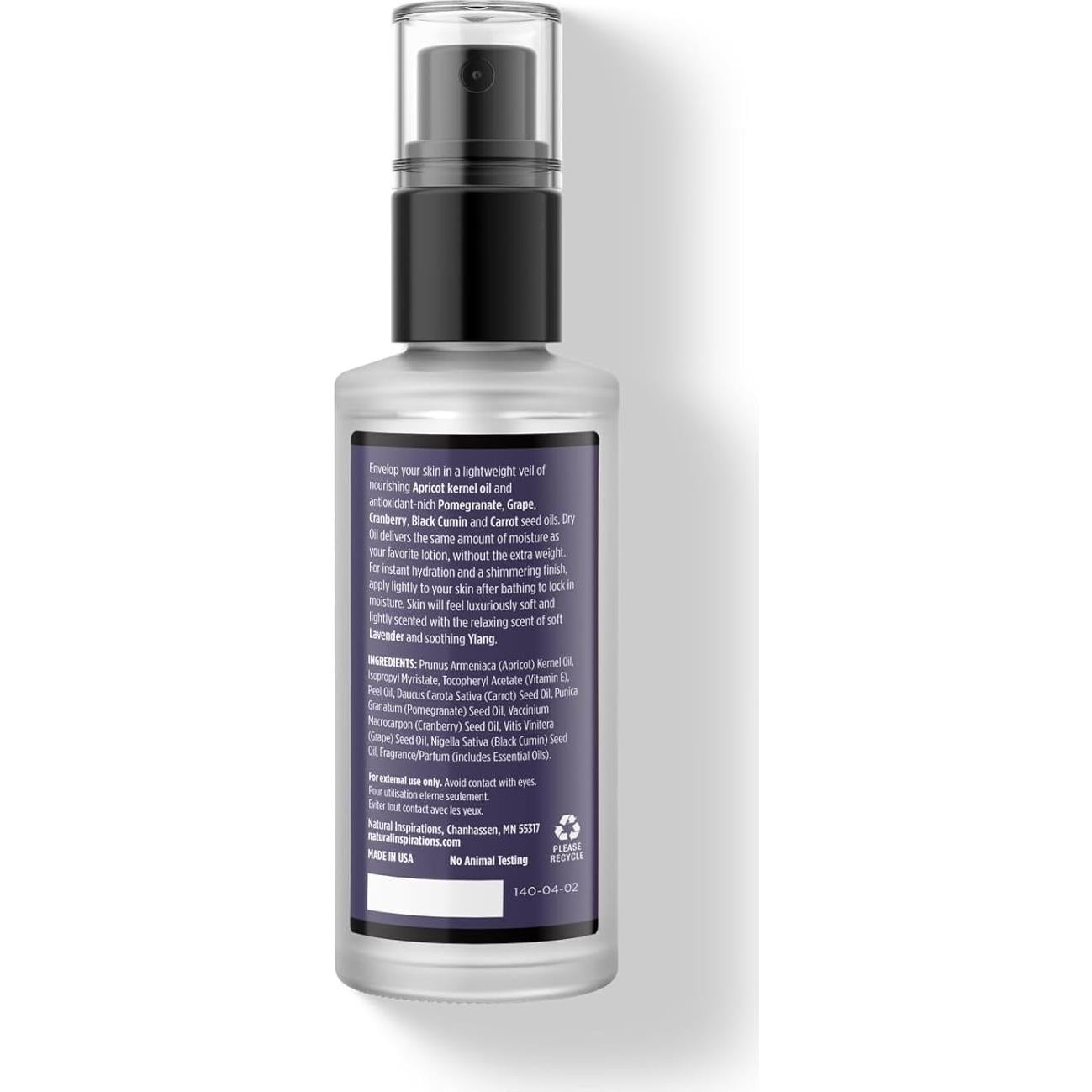 Aceite Seco Hidratante Lavanda Ylang 113.4g Inspiraciones Naturales