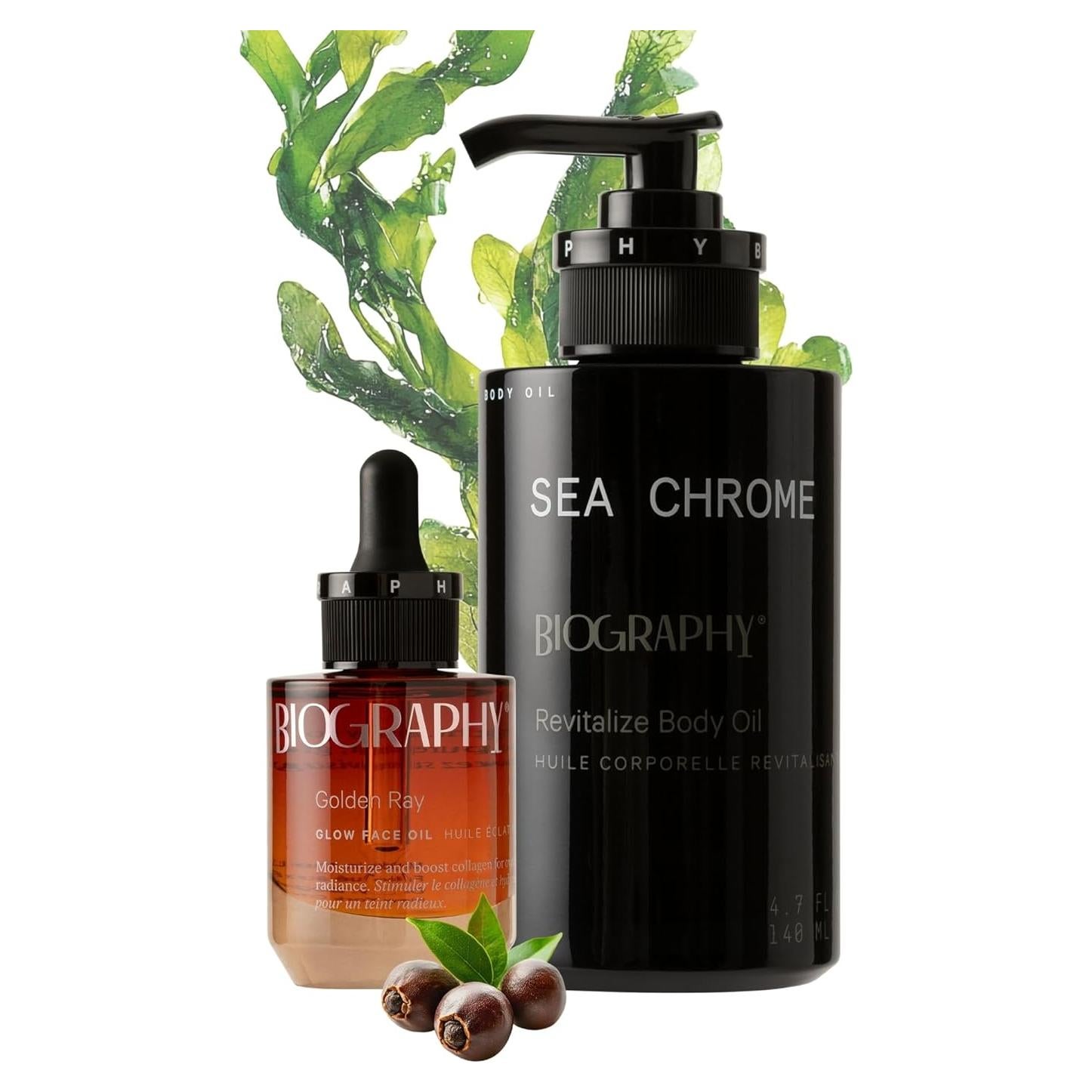 Paquete Aceite Facial y Corporal Biografía - Colágeno y Jojoba