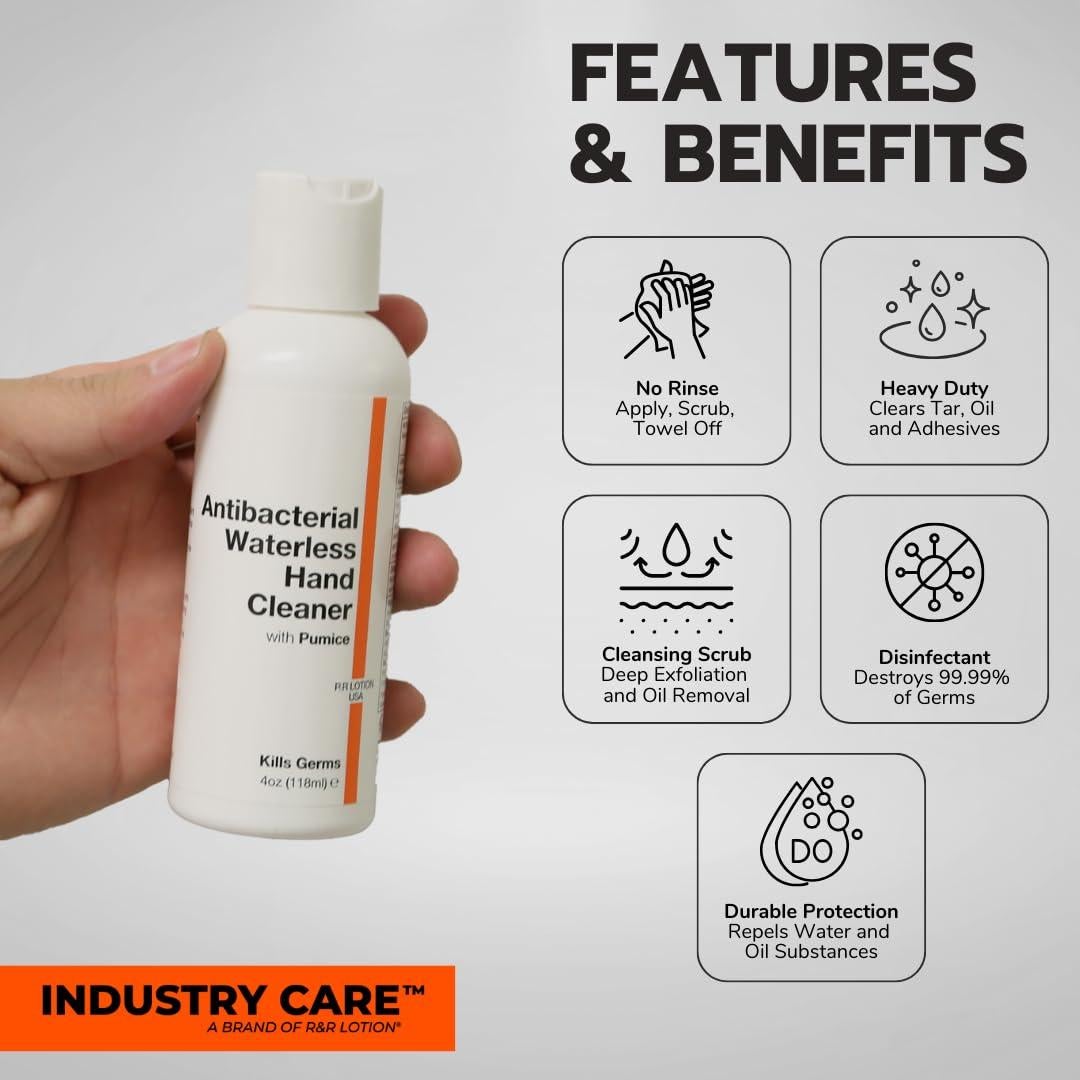 Limpiador de Manos Sin Agua R&R Lotion 32oz - Desinfecta y Hidrata
