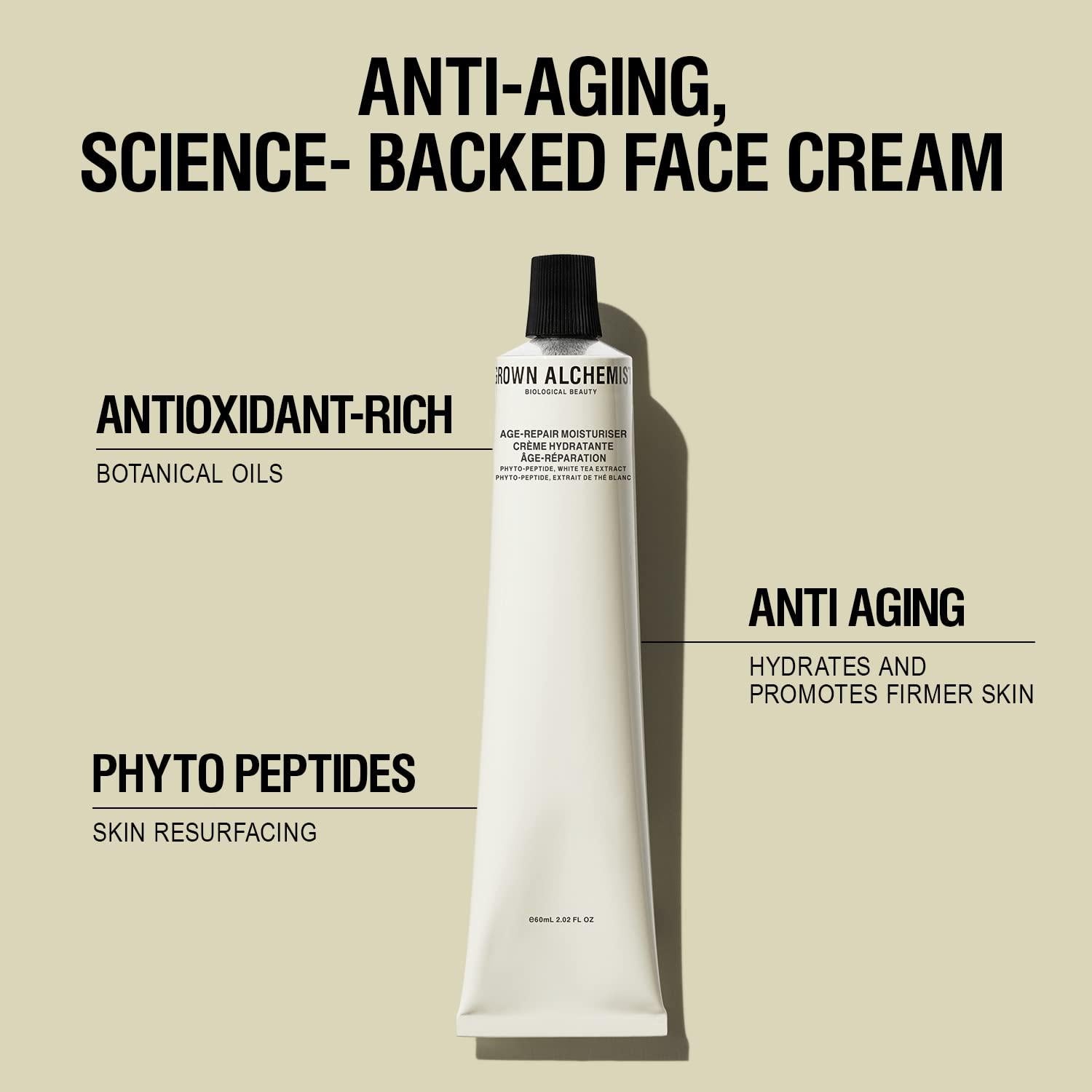 Crema Hidratante Facial Grown Alchemist 60ml Anti-Envejecimiento