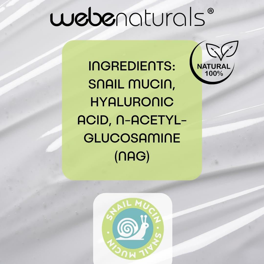 Suero Hidratante WEBE Naturals Mucina de Caracol 94% 81g