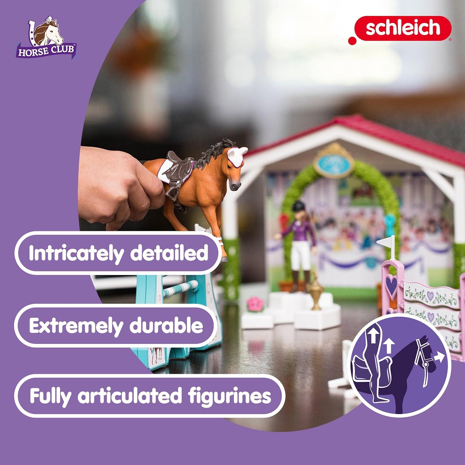 Juego de Torneo de Caballos Schleich 86 Piezas con Yeguas