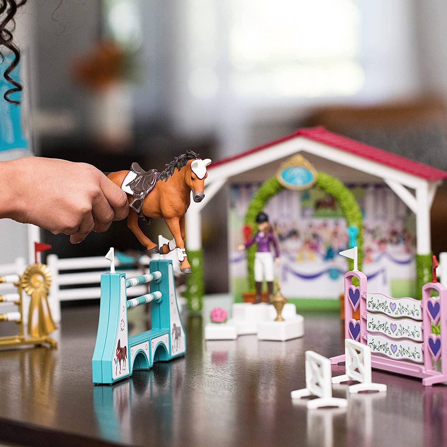 Juego de Torneo de Caballos Schleich 86 Piezas con Yeguas