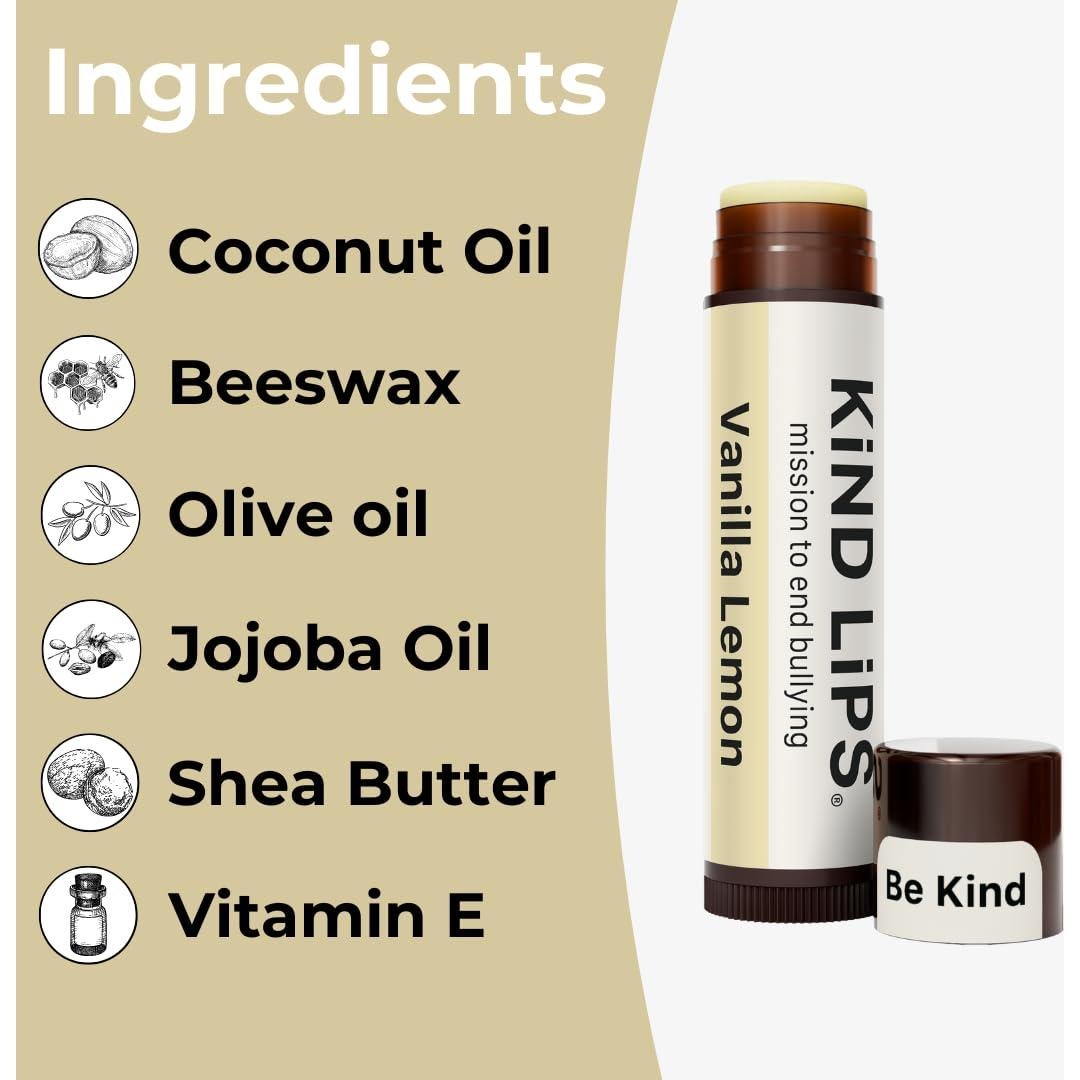 Bálsamo Labial Orgánico Limón y Vainilla Kind Lips 9g