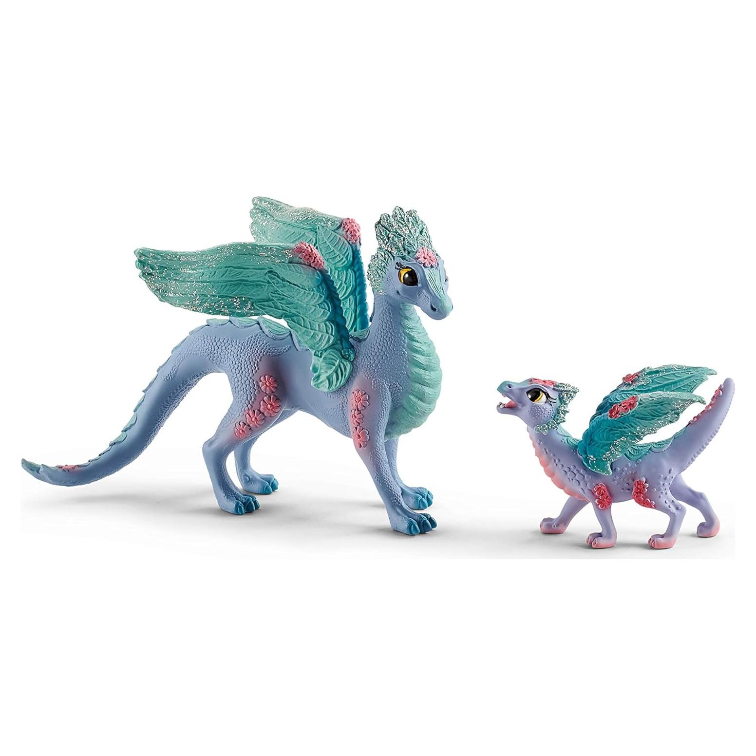 Set de Dragón de Flor y Bebé Schleich - 2 Piezas Mágicas